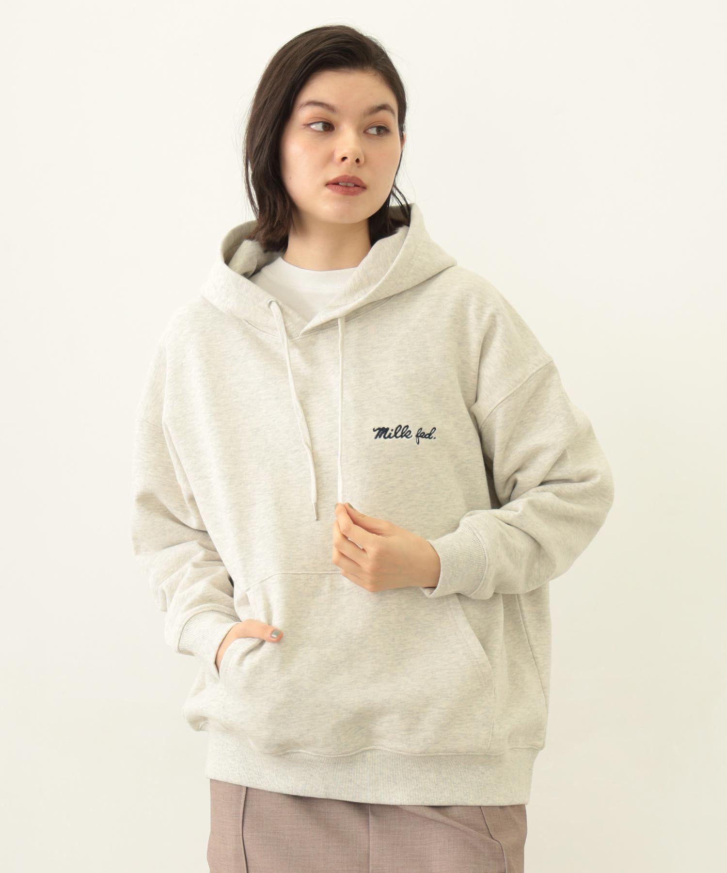 ICING LOGO WIDE SWEAT HOODIE