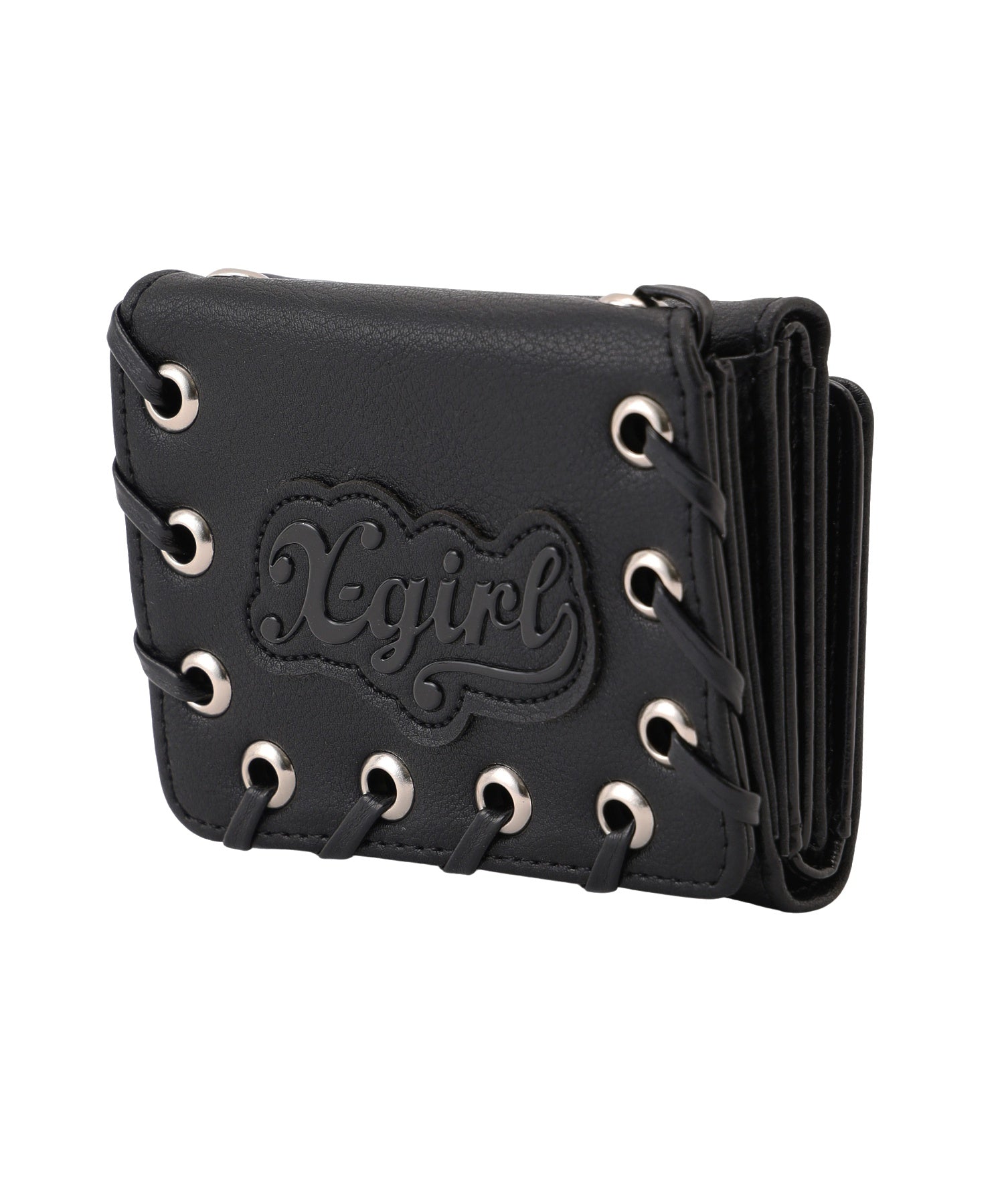 FAUX LEATHER PATCH WALLET