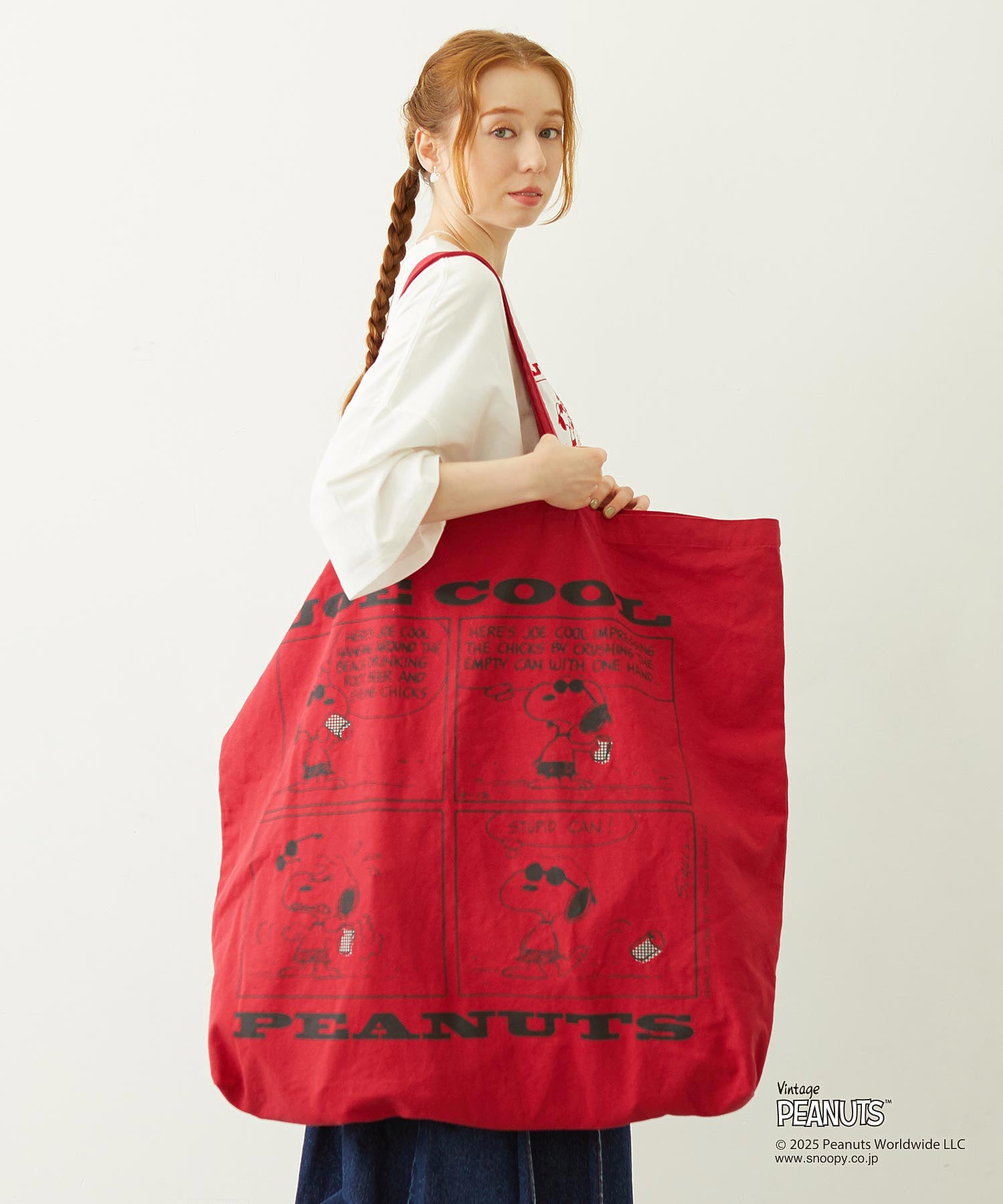 MILKFED. × PEANUTS JOE COOL COMIC BIG TOTE