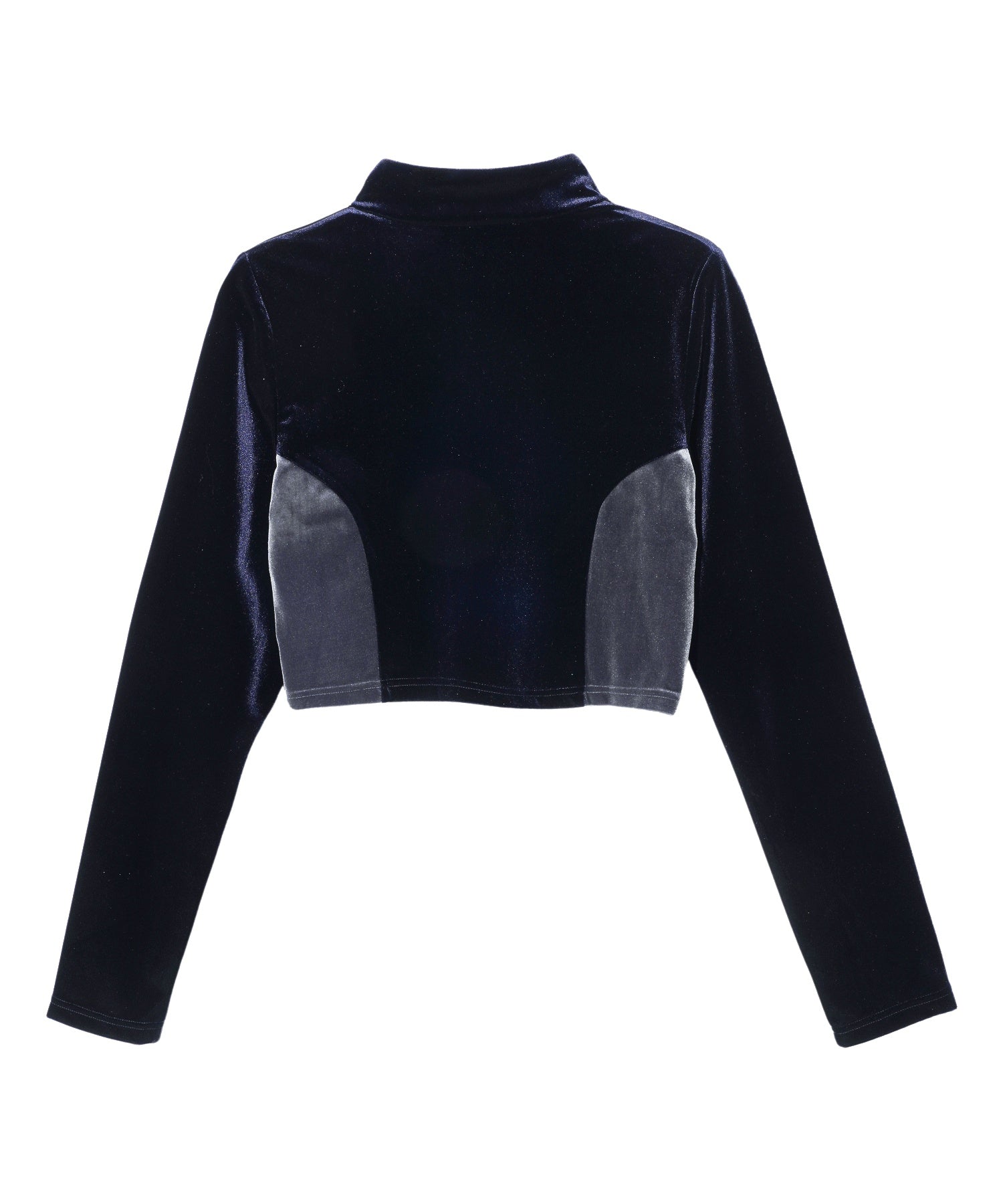 VELOUR HALF ZIP TOP