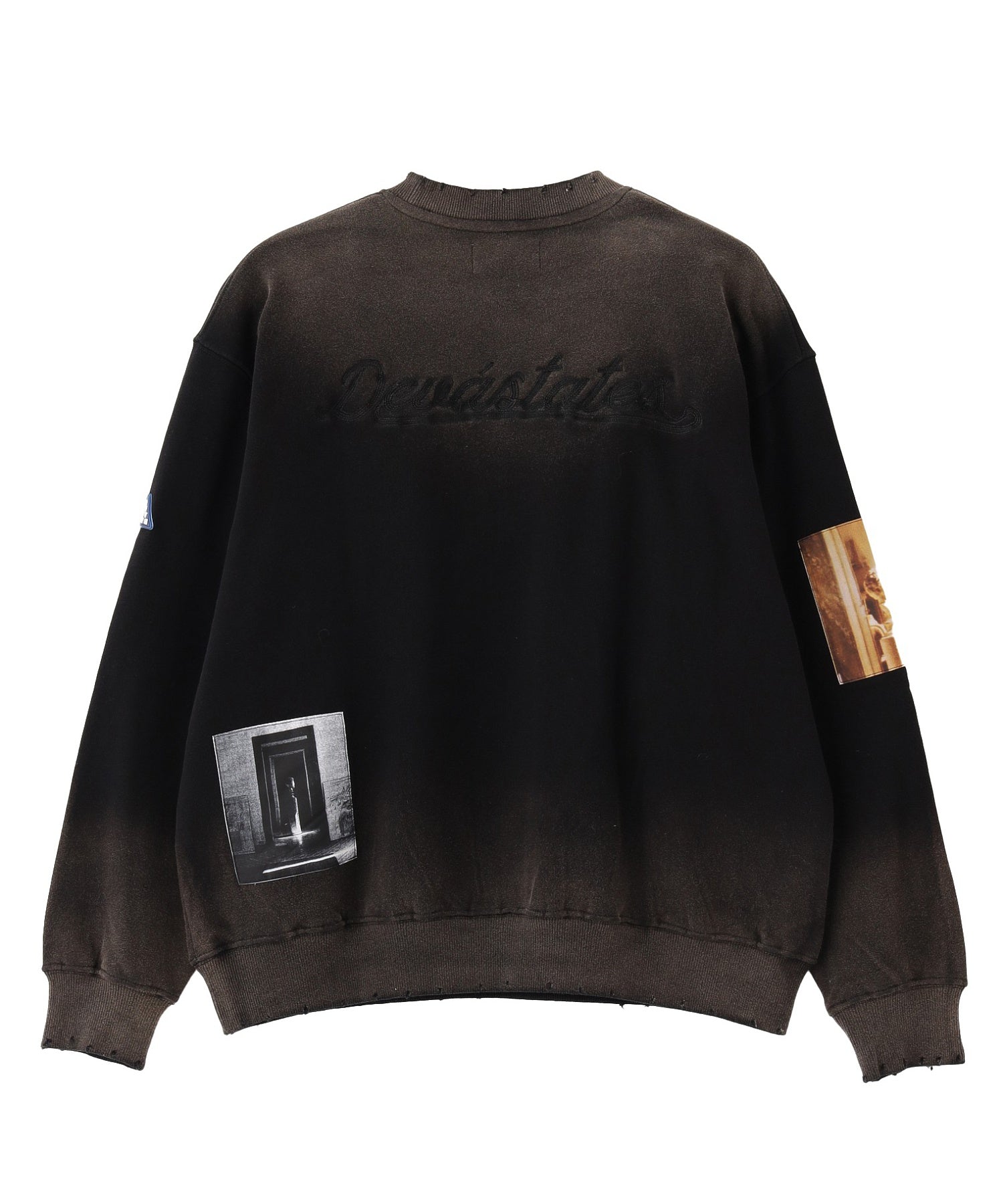 DEVA STATES/ディーヴァ ステイツ/RECLUSE Distressed Crewneck Sweater