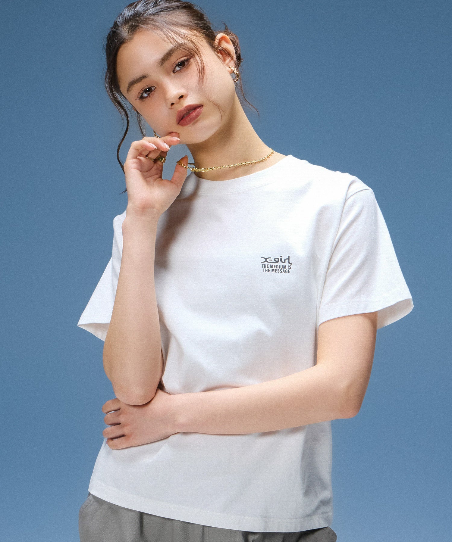 ROSE AND LOGO S/S TEE