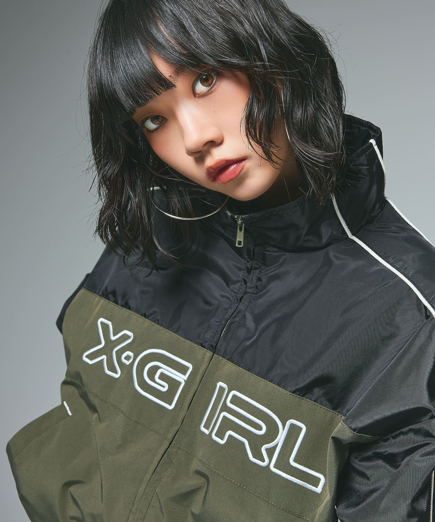 X-girl LOGO EMBROIDERY JACKET