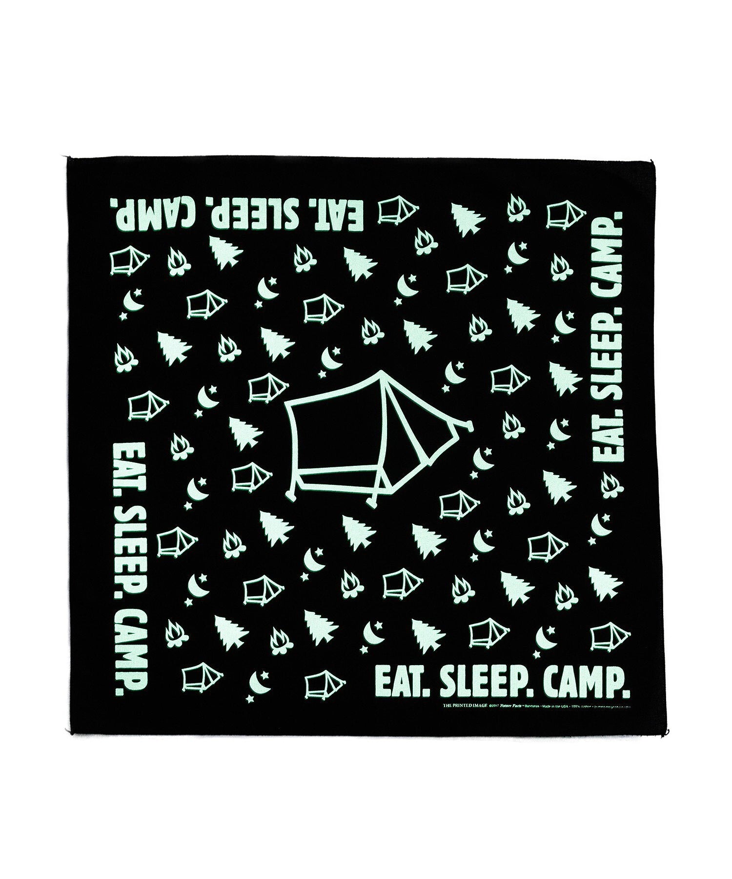 【The Printed Image】ﾈｲﾁｬｰﾌﾟﾘﾝﾄ EAT.SLEEP.CAMP.