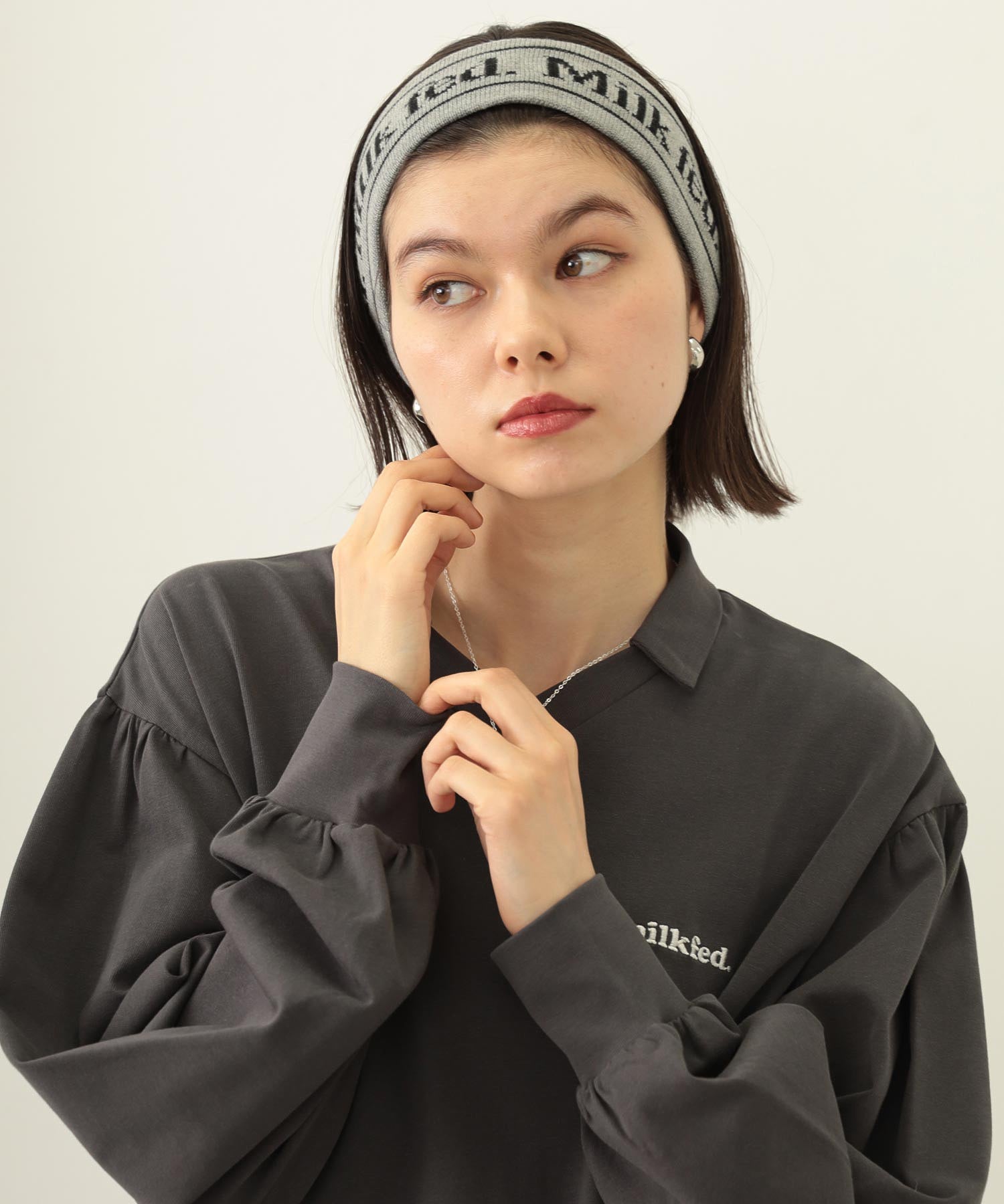 LOGO KNIT HAIR BAND