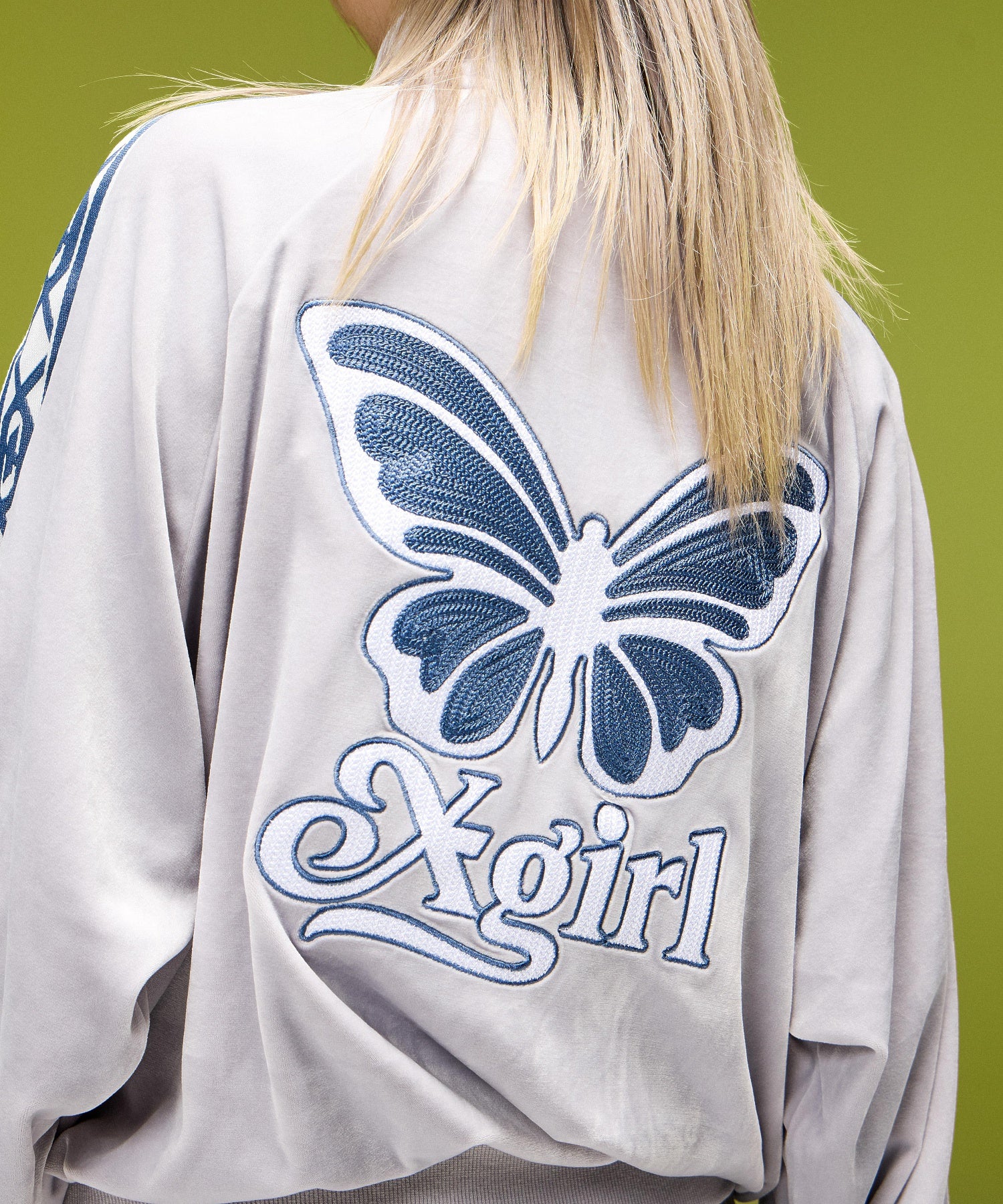 BUTTERFLY VELOUR TRACK JACKET