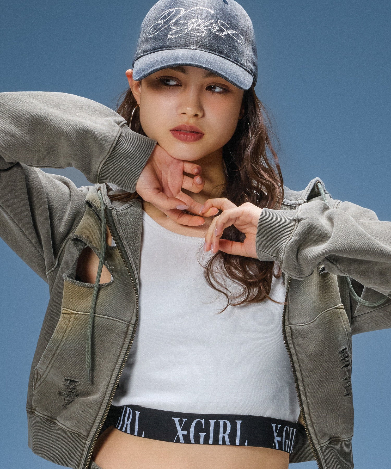 LOGO JACQUARD HEM TANK TOP