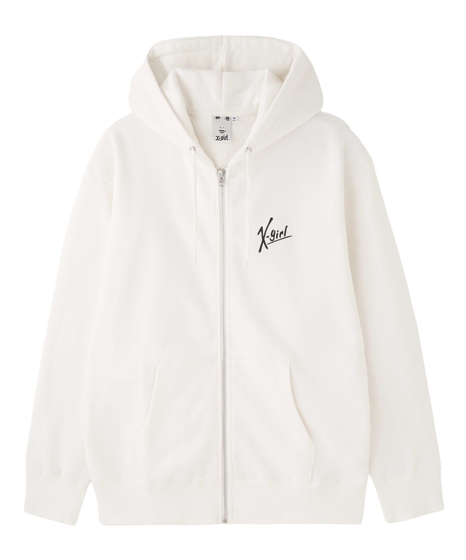 HANDWRITING LOGO ZIP UP SWEAT HOODIE