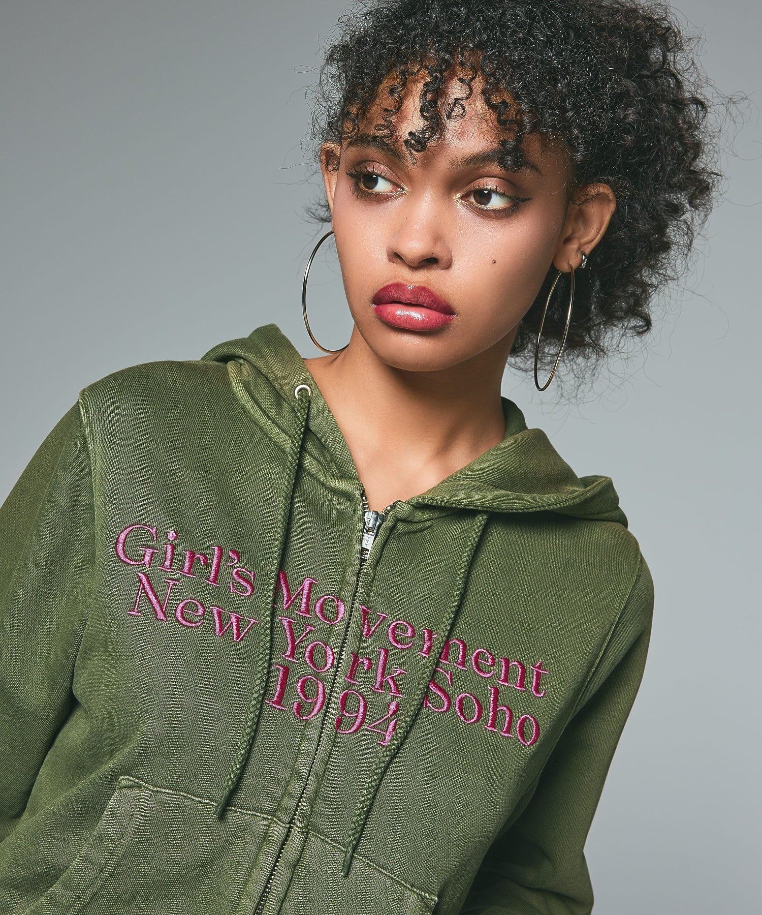 COLOR SCHEME COMPACT ZIP UP HOODIE