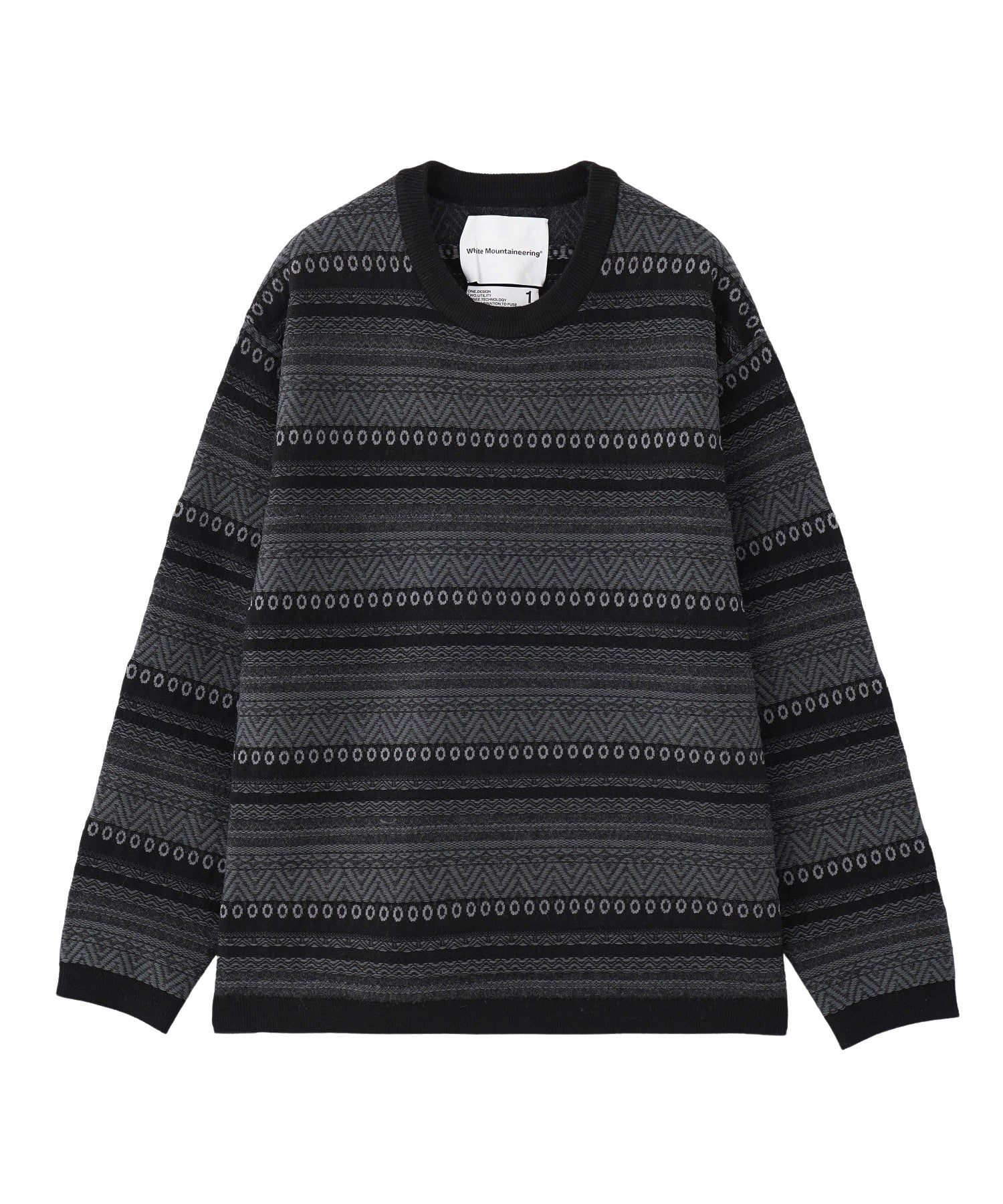 White Mountaineering/ホワイトマウンテニアリング/STRIPE JACQUARD PULLOVER/WM2473603