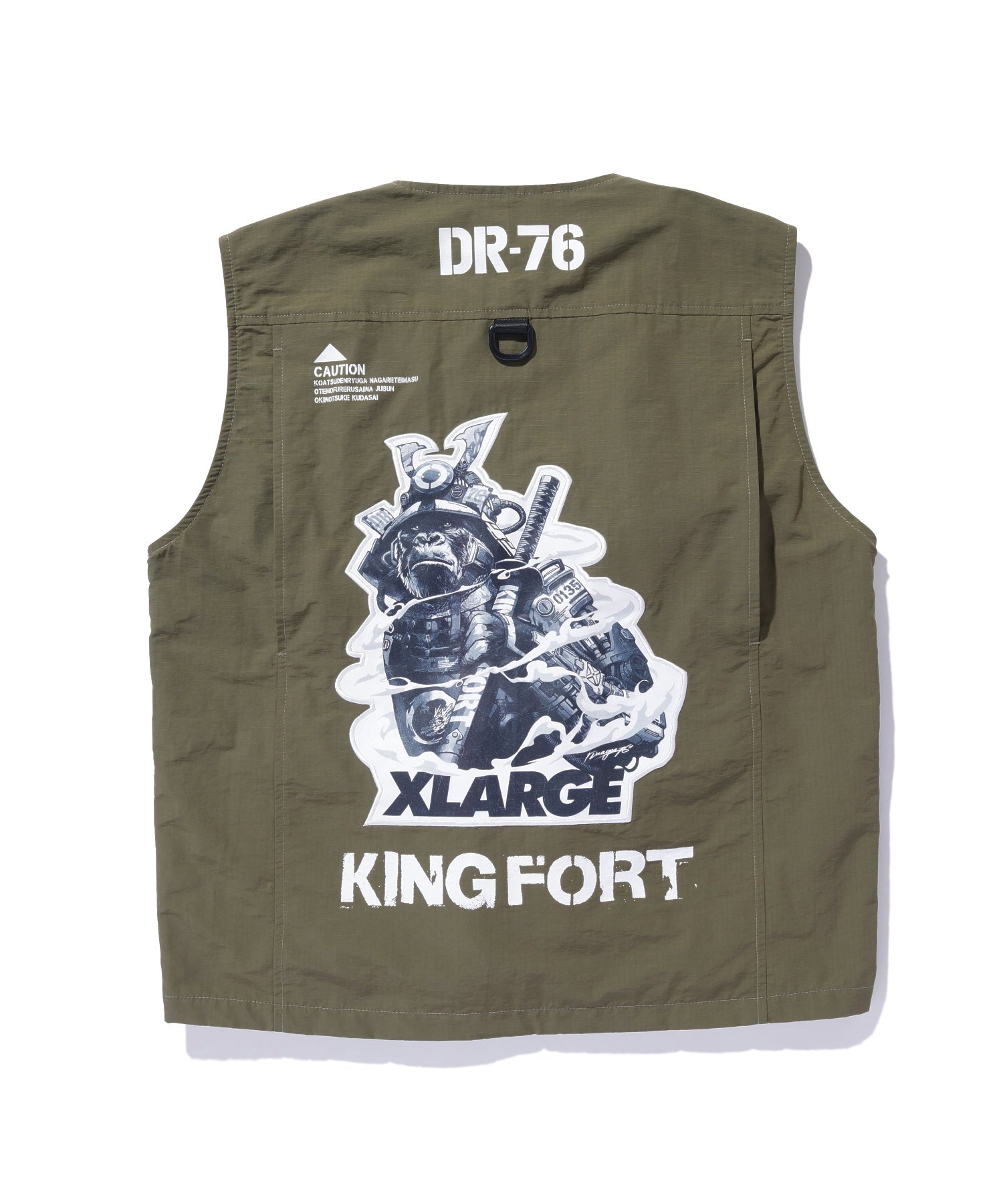 XLARGE×Dragon76 MILITARY VEST calif-ART