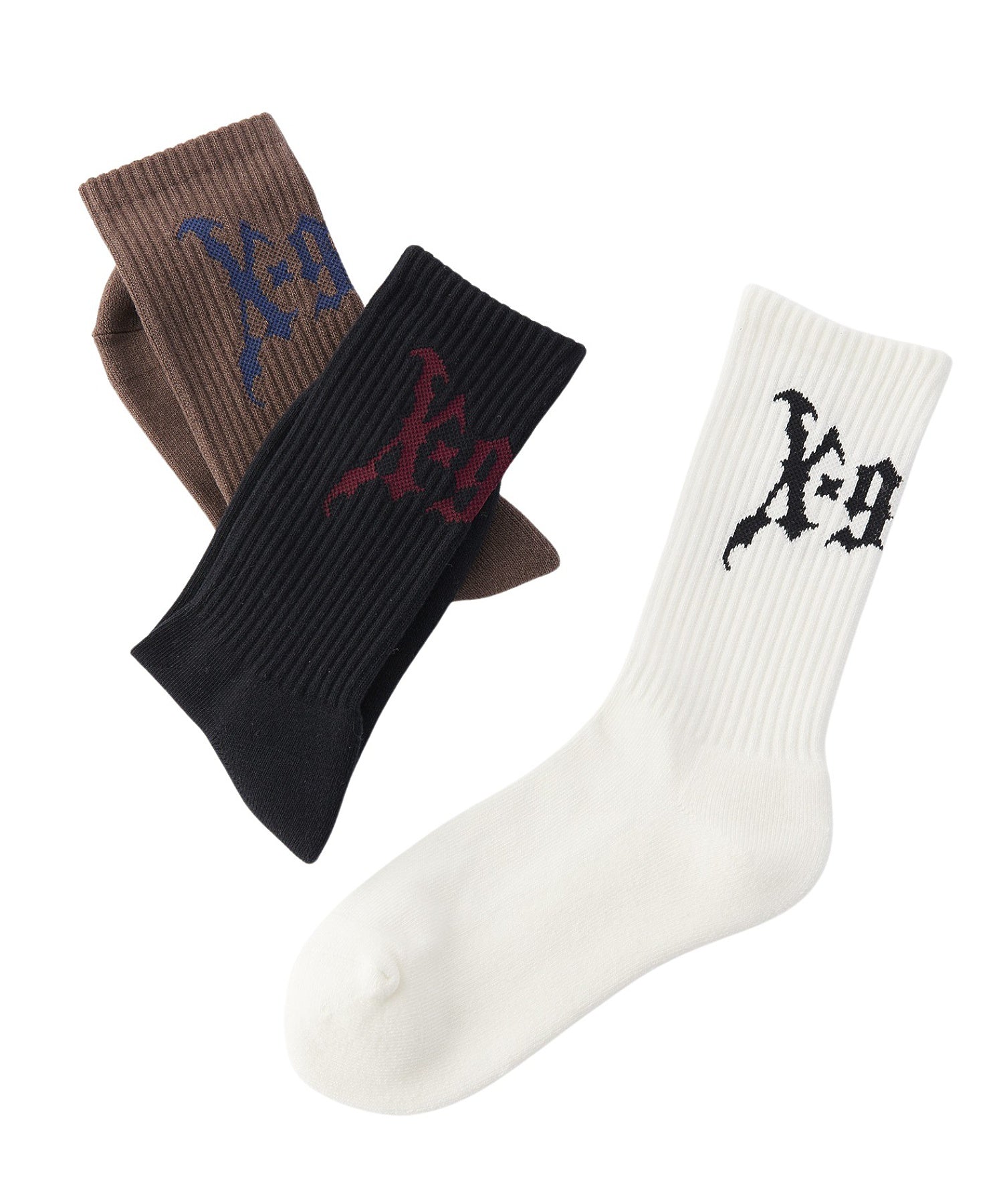 GOTHIC LOGO RIB SOCKS