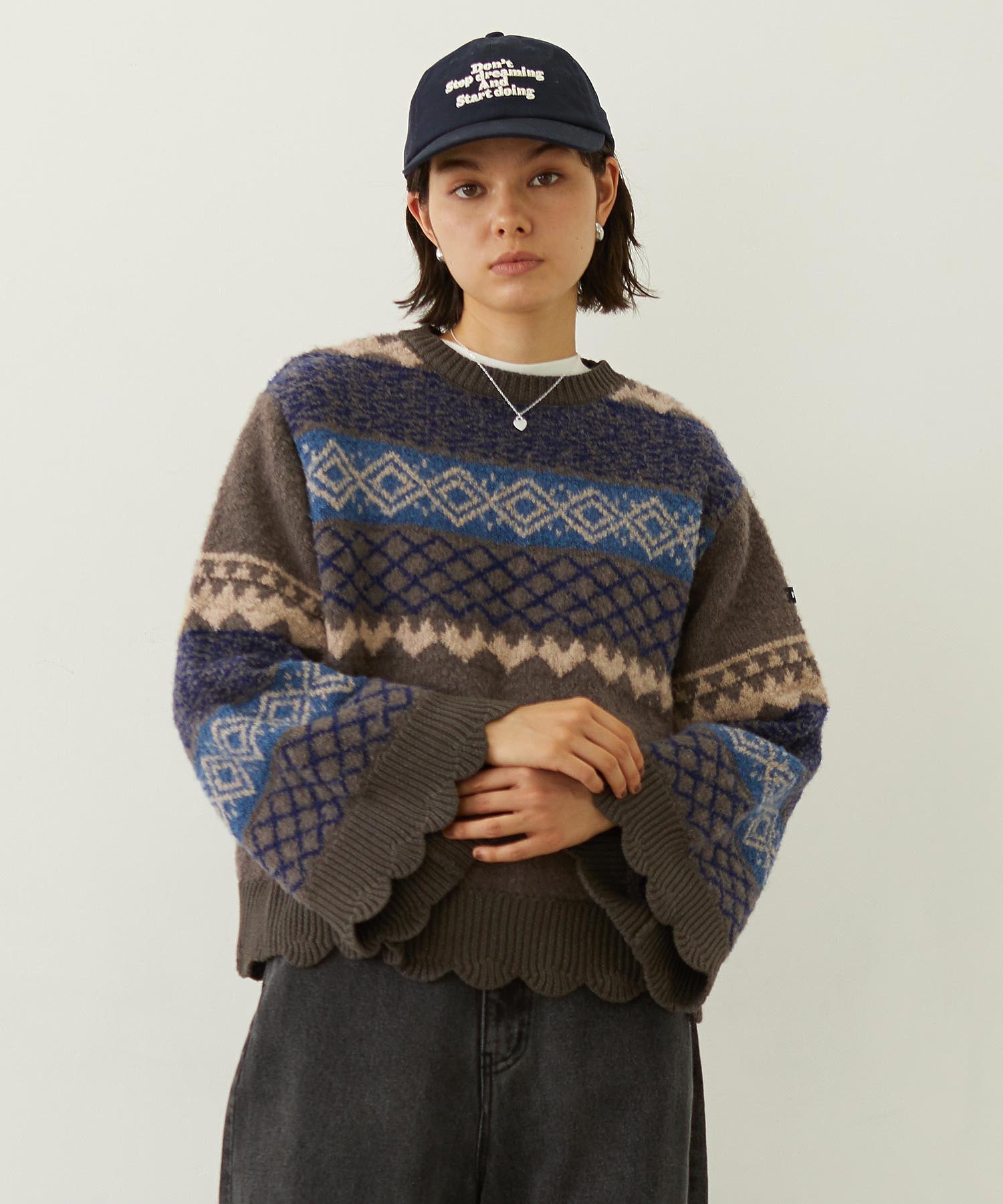 PATTERNED KNIT TUNIC