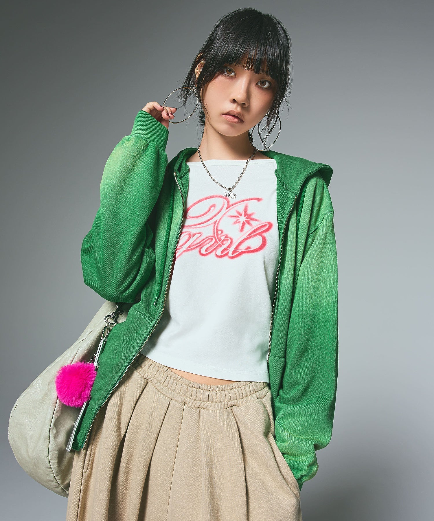 SPRAY LOGO L/S TOP
