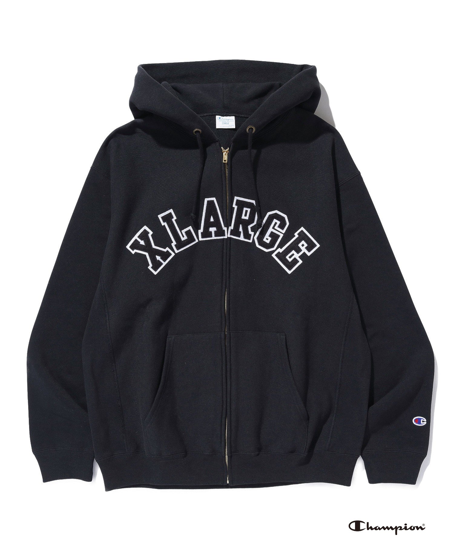 XLARGE×Champion REVERSE WEAVE ZIP HOODED SWEATSHIRT