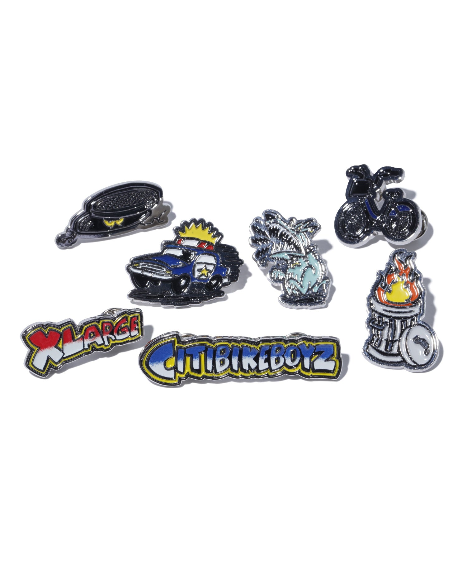 XLARGE×Citibikeboyz PINS SET