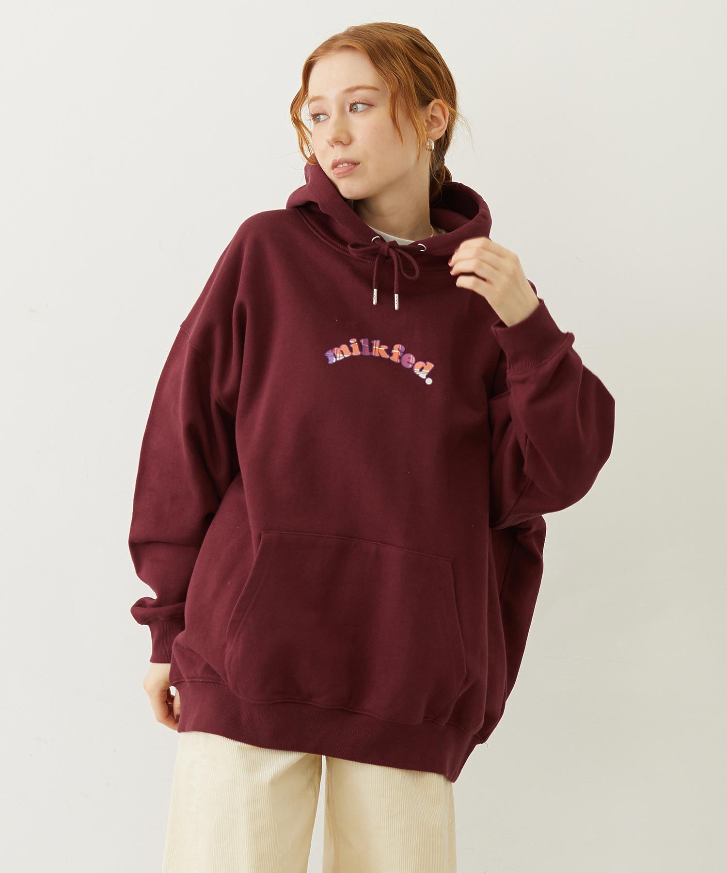 PLAID HEART SWEAT HOODIE