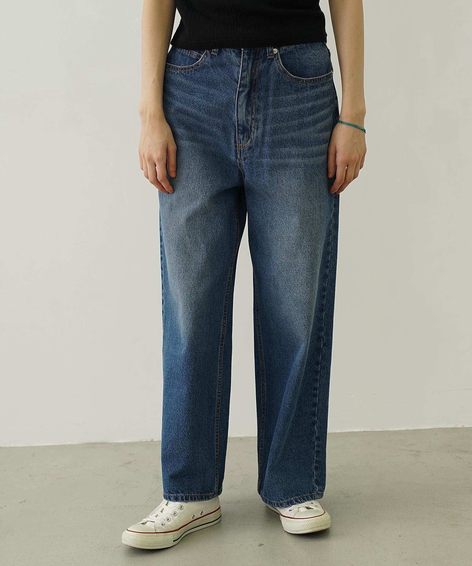 COOPER HEART WIDE DENIM PANTS