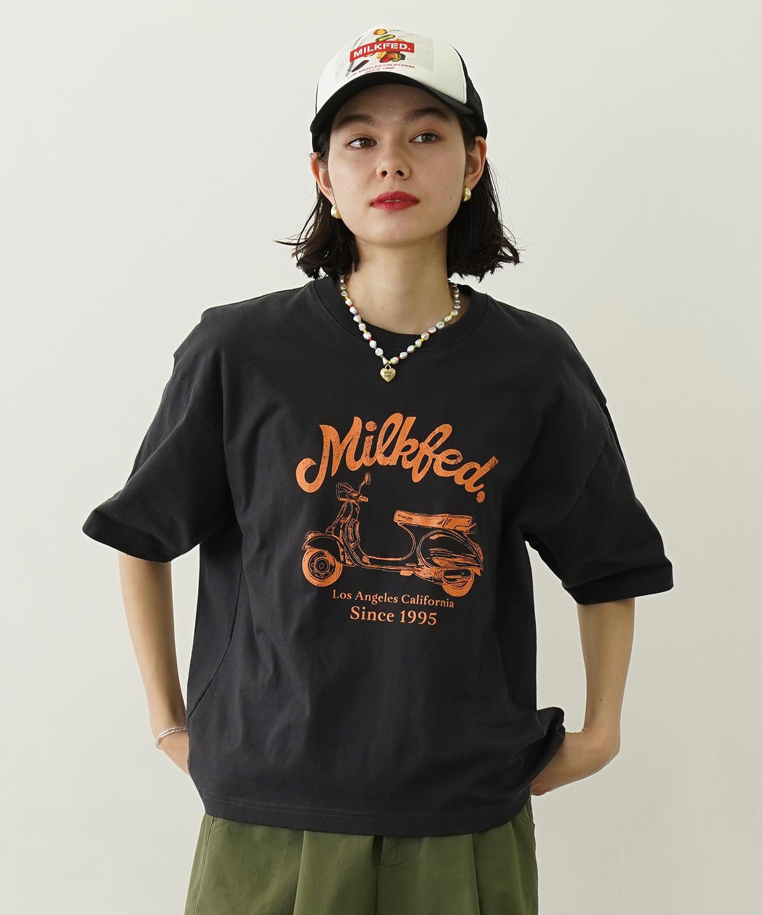 BIKE CRACK PRINT WIDE S/S TEE