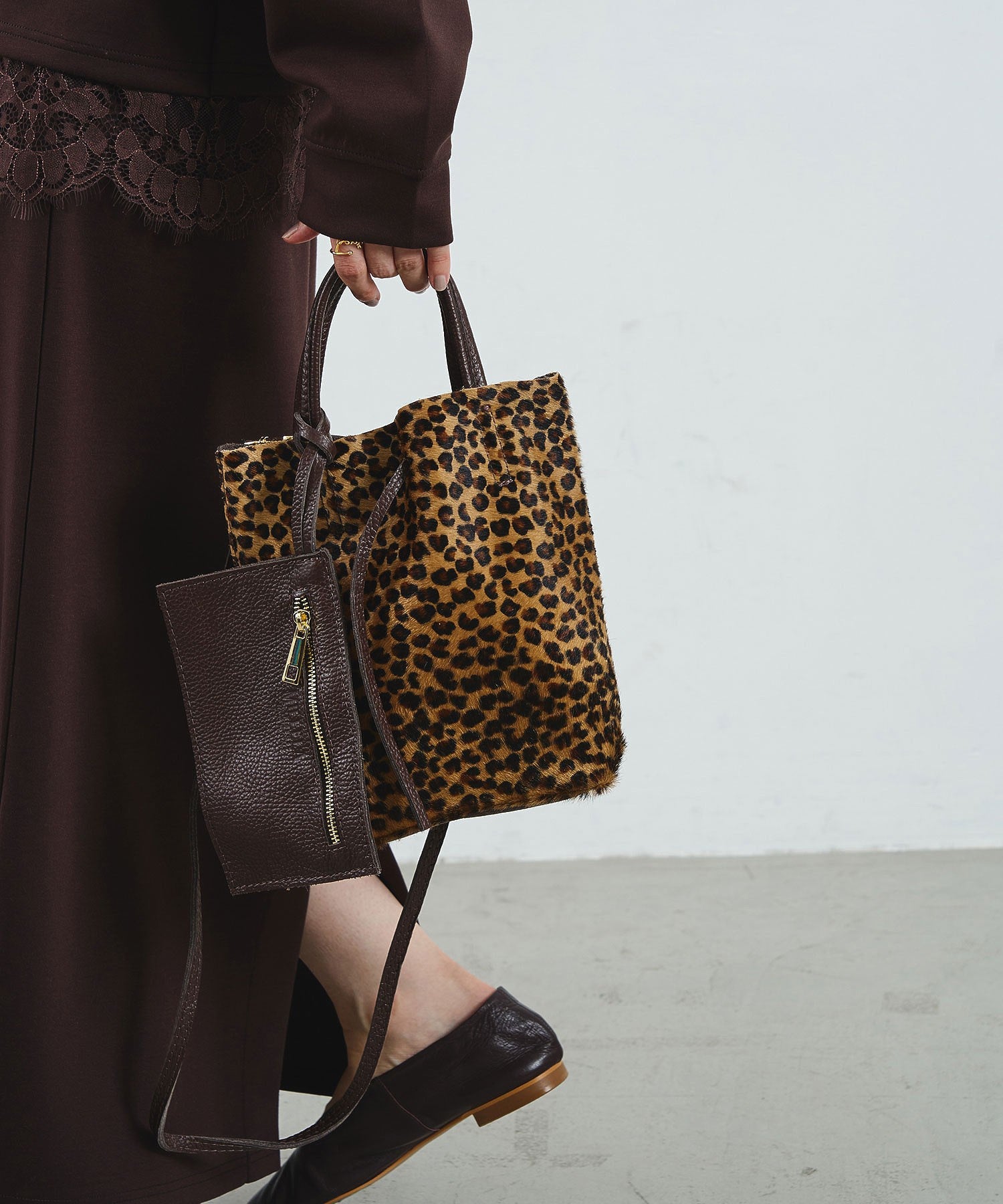 MILLELA FIRENZE/LEOPARD MINI TOTE