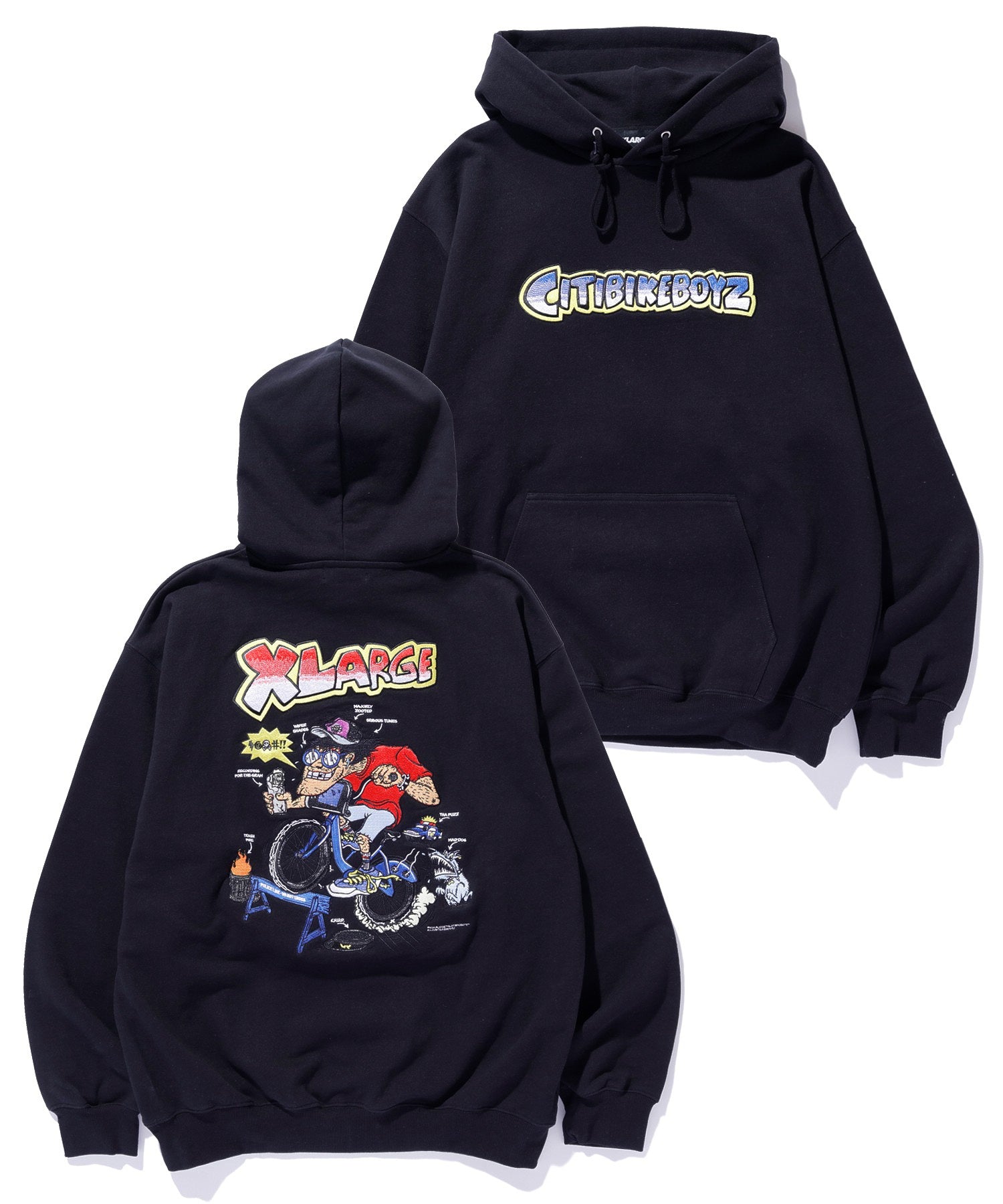 XLARGE×Citibikeboyz HOODED SWEATSHIRT