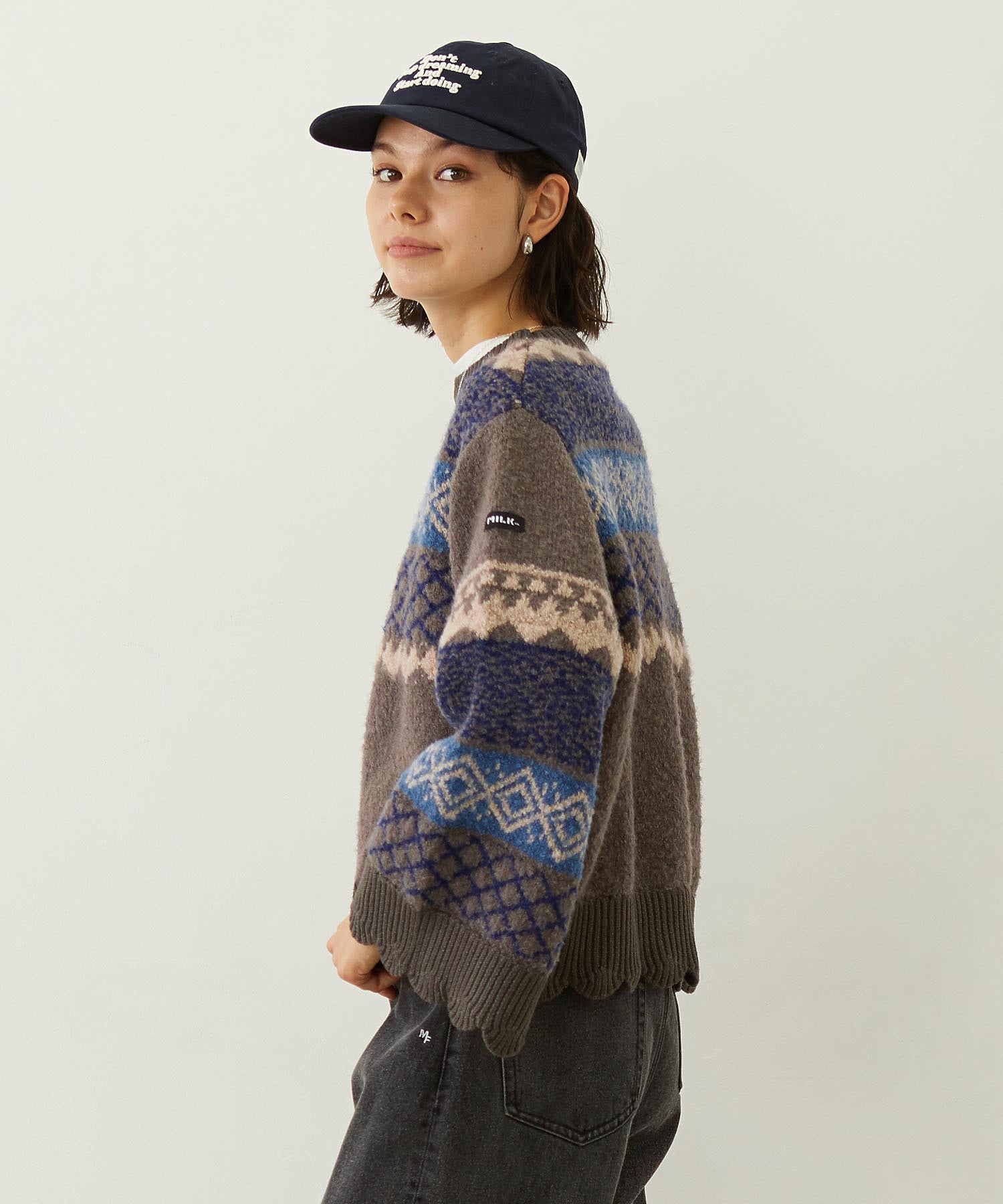PATTERNED KNIT TUNIC