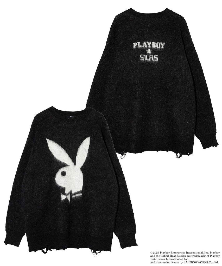 PLAYBOY × SILAS グレー ニットセーター 楽天市場】【SALE!!】 【SALE!!】 【 SILAS サイラス 】 PLAYBOY
