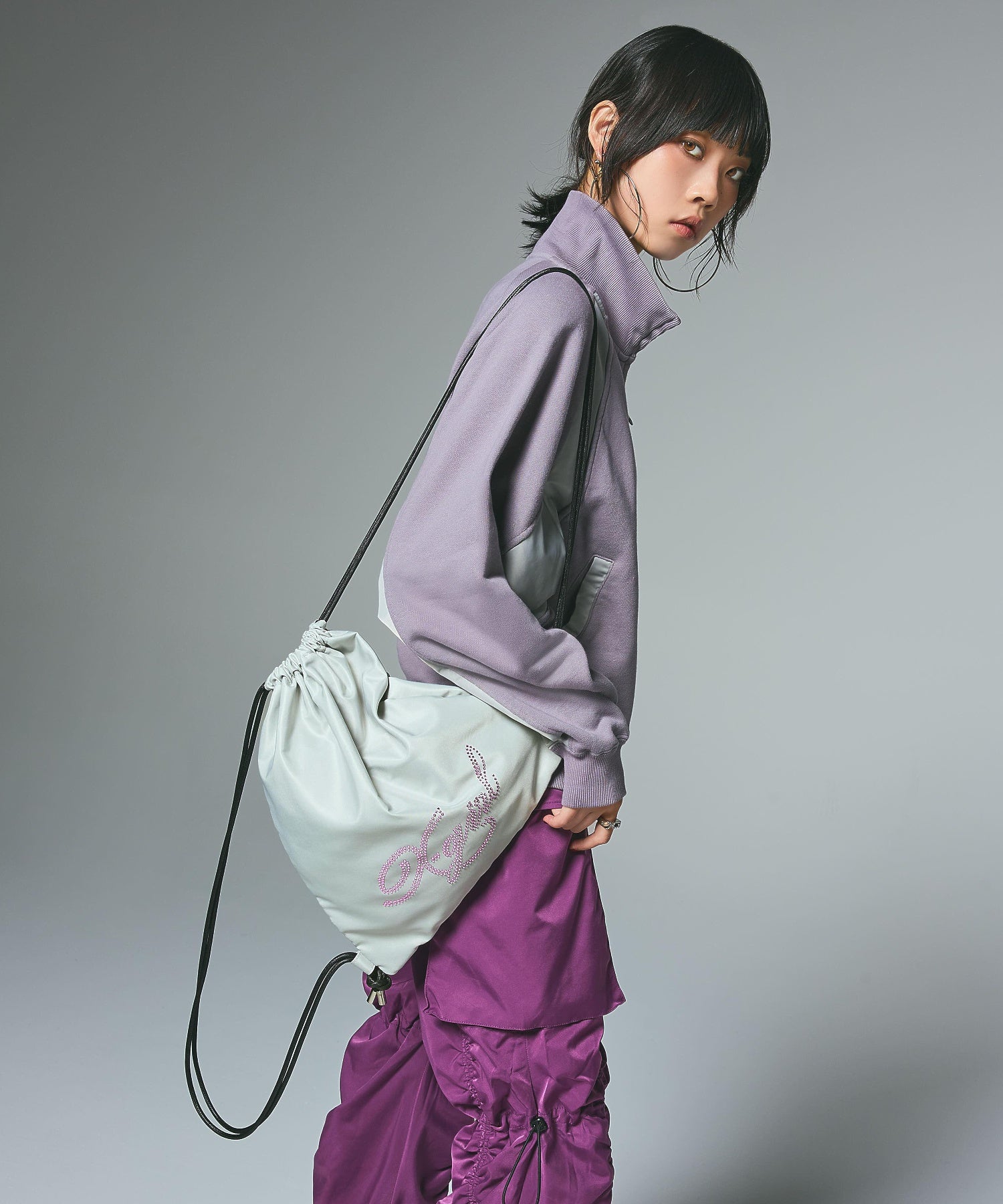 RHINESTONE KNAPSACK