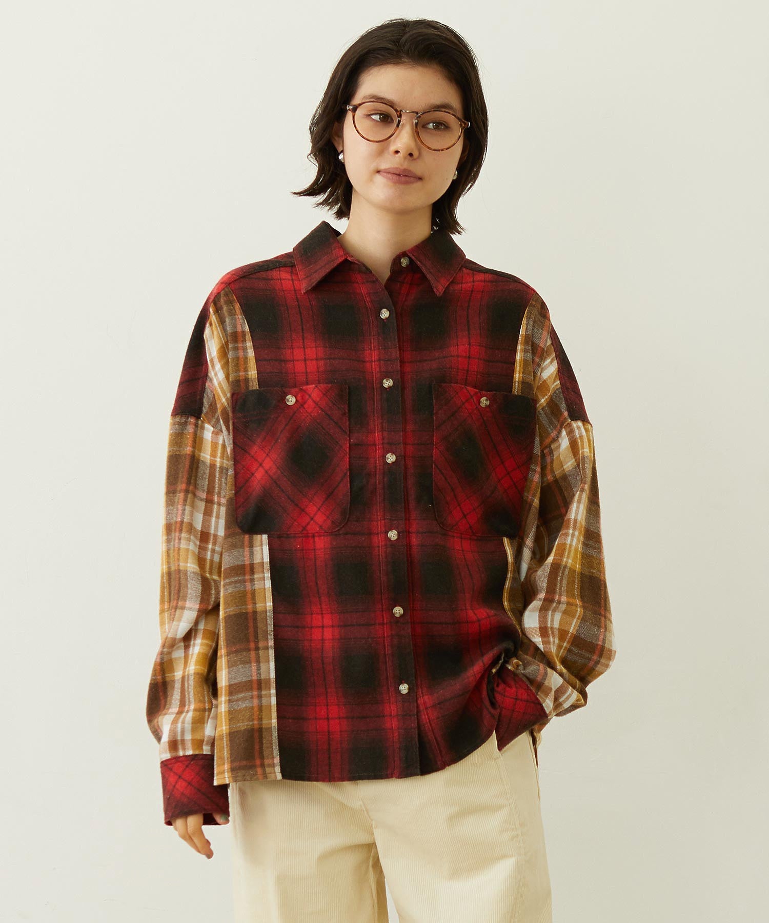 WASHED PANEL SHIRT