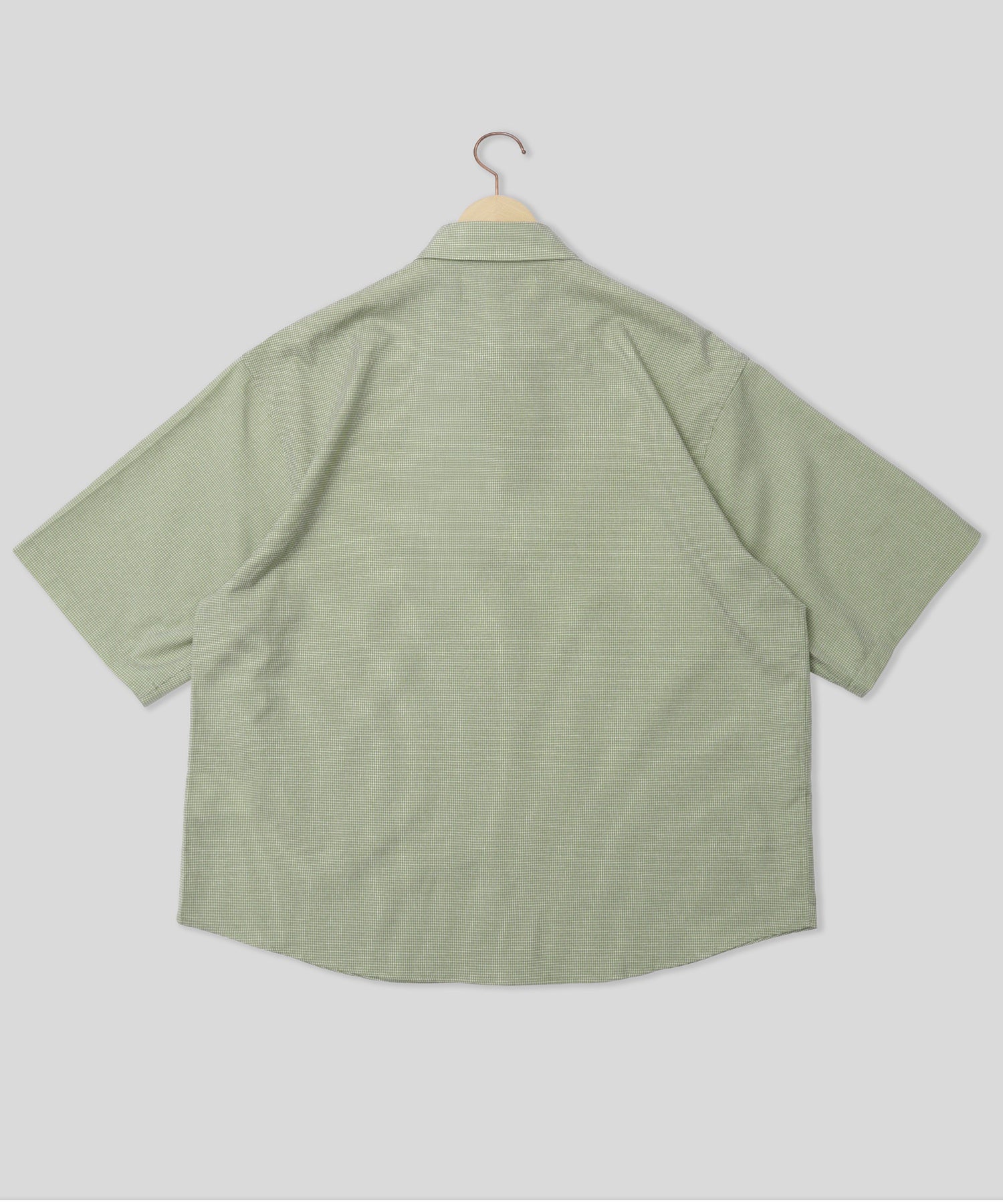 METALWOOD/メタルウッド スタジオ/MICRO GRID OVERSIZED BUTTON UP SHIRT 26SS-04-05