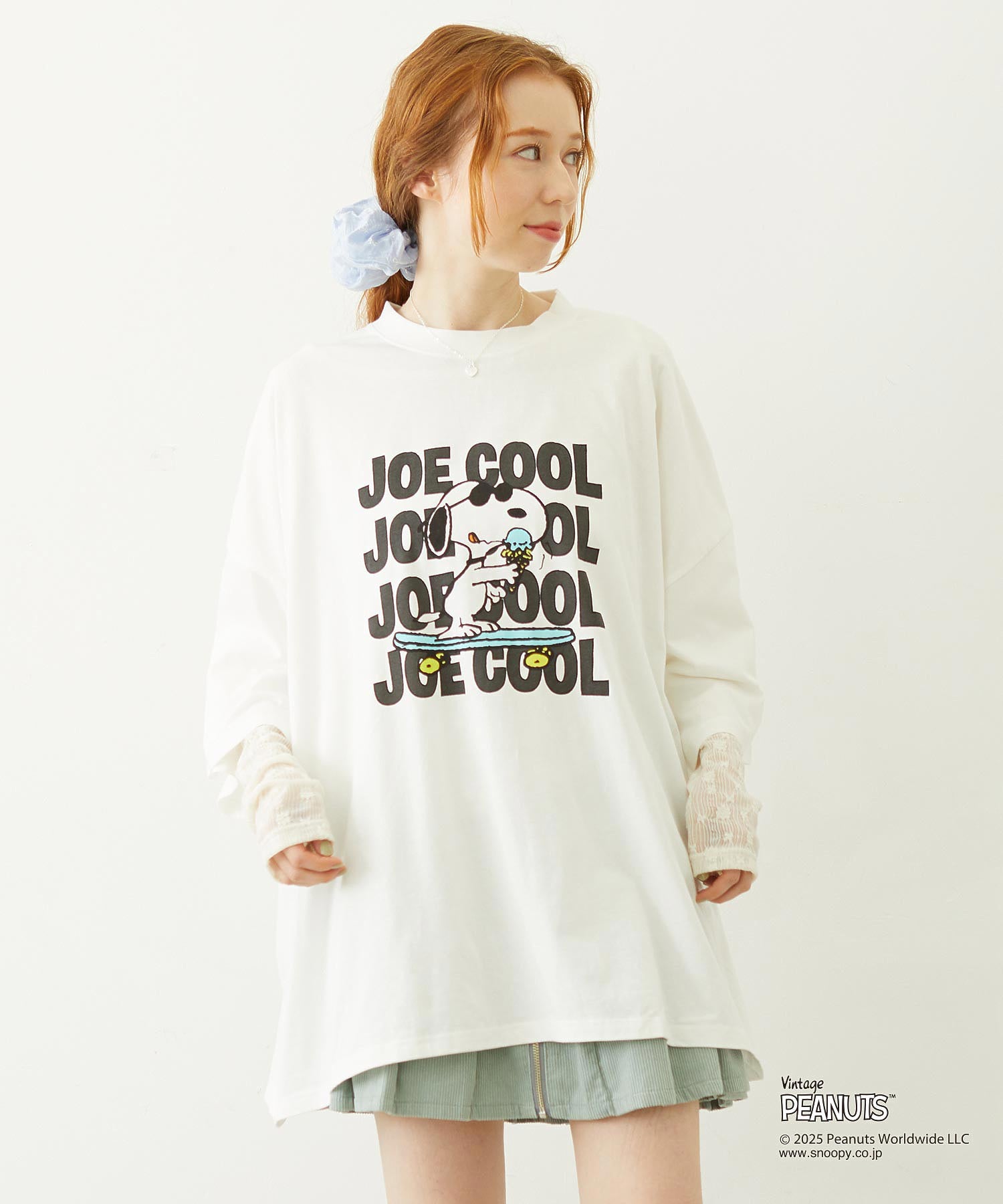 MILKFED. × PEANUTS JOE COOL BIG S/S TEE