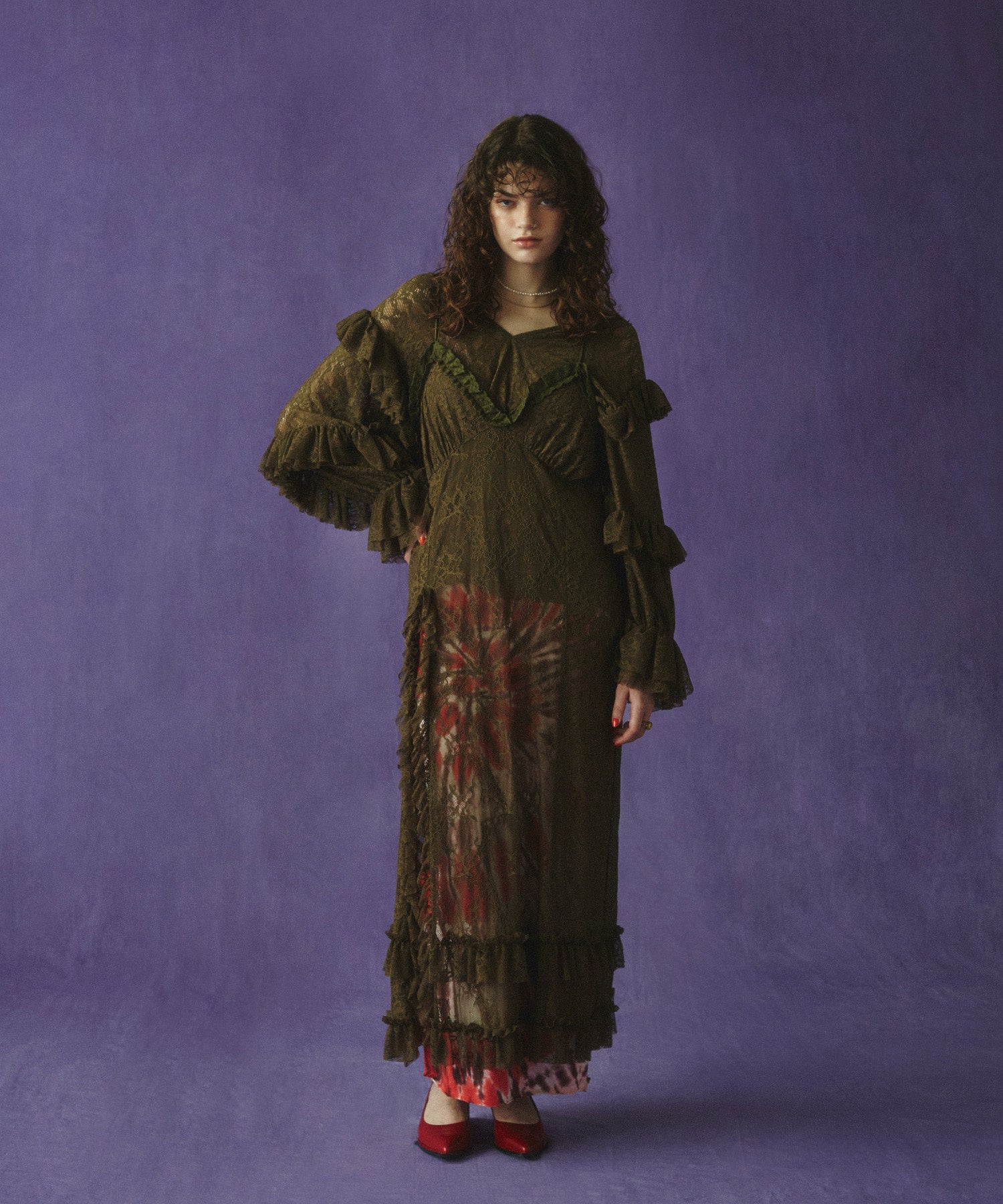 CREOLME/LACE CAMI DRESS