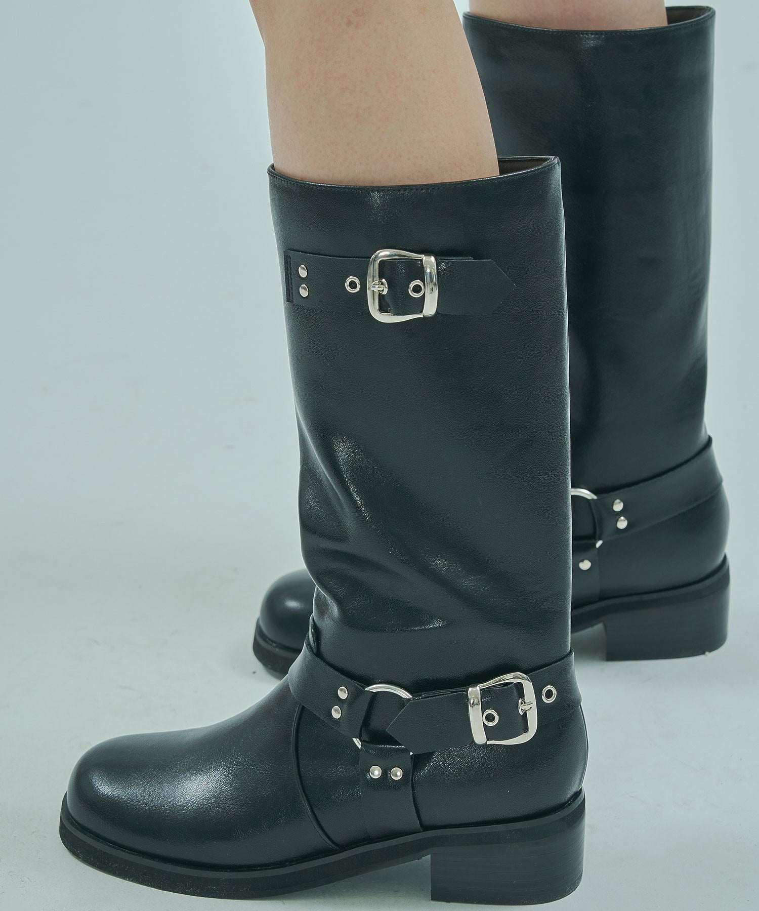 BELTED LONG BOOTS
