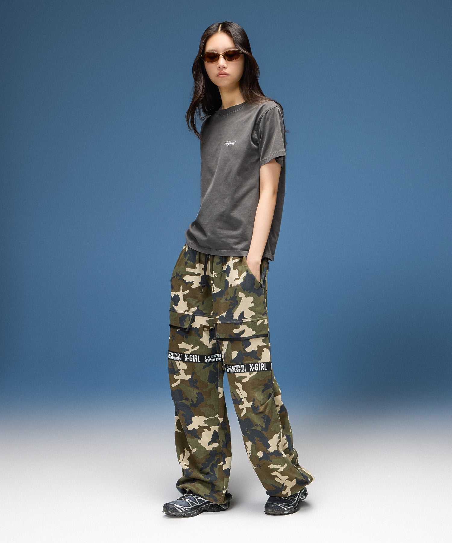 X-girl LOGO TAPE SWEATPANTS