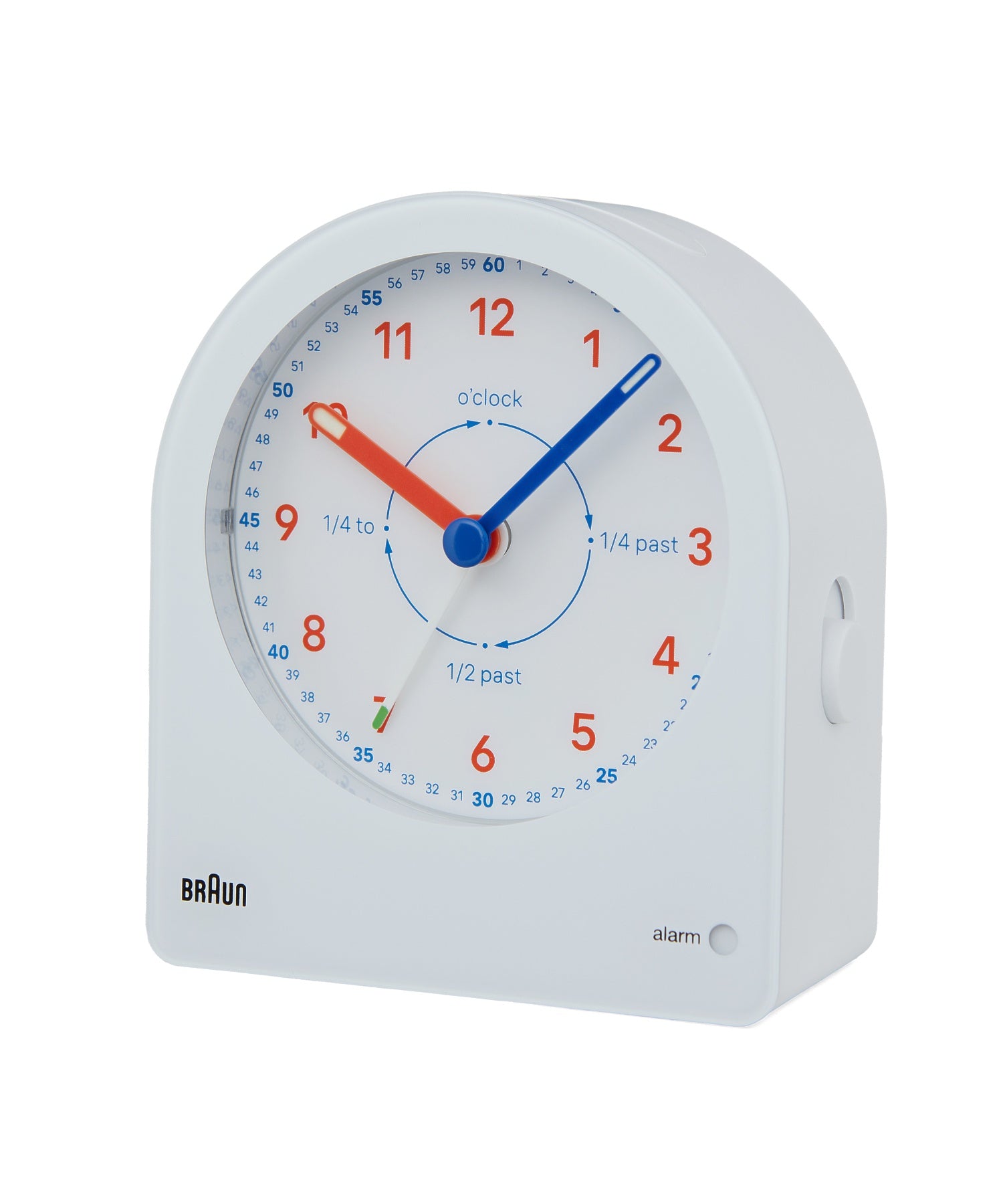 BRAUN Time Teacher ALARM CLOCK BC22TW（ブラウン タイムティーチャー アナログアラーム置き時計 ホワイト×オレンジ）
