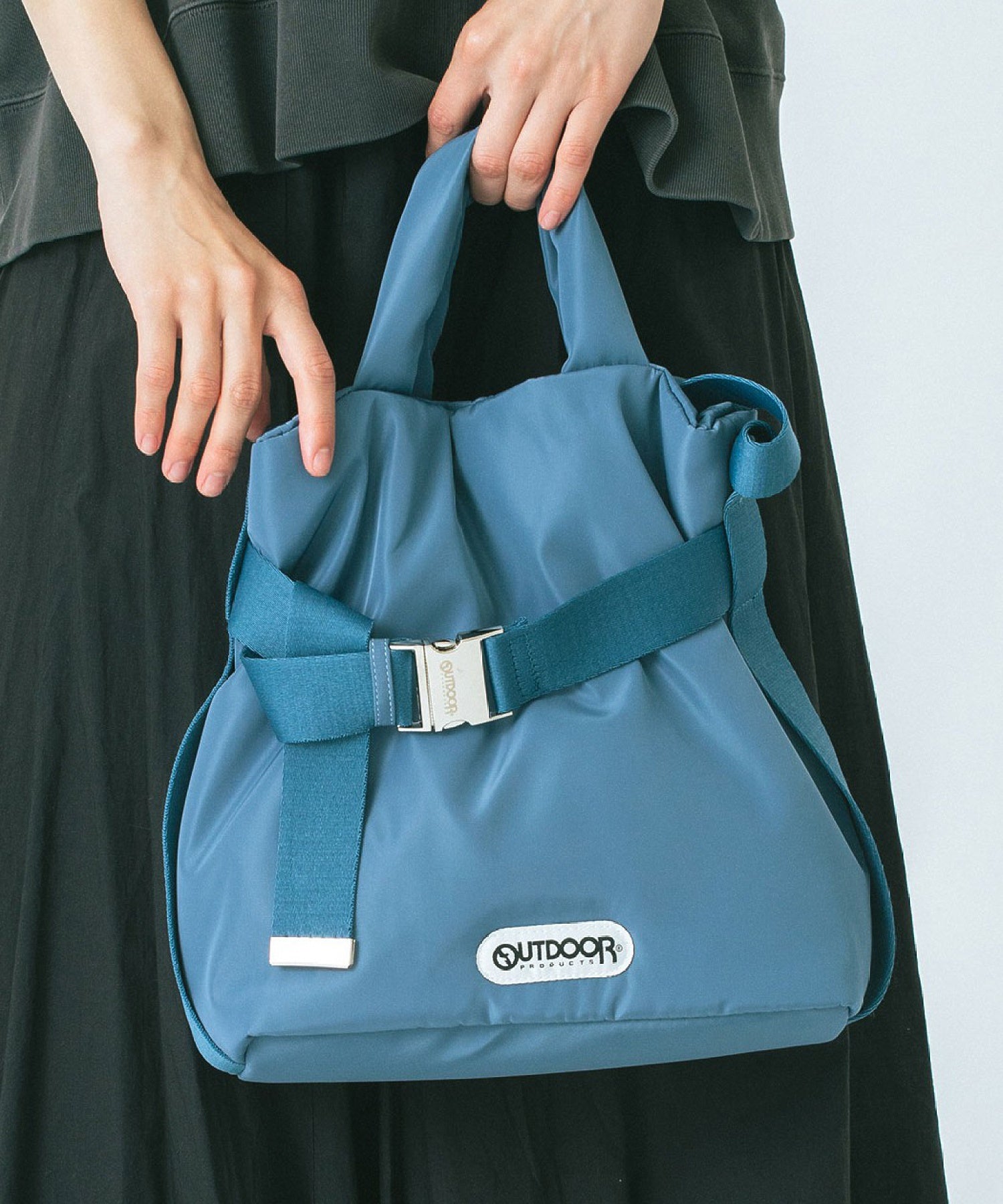 【ブルー・ブラウンROSE BUD別注カラー】OUTDOOR PRODUCTS/2WAY BELT BAG