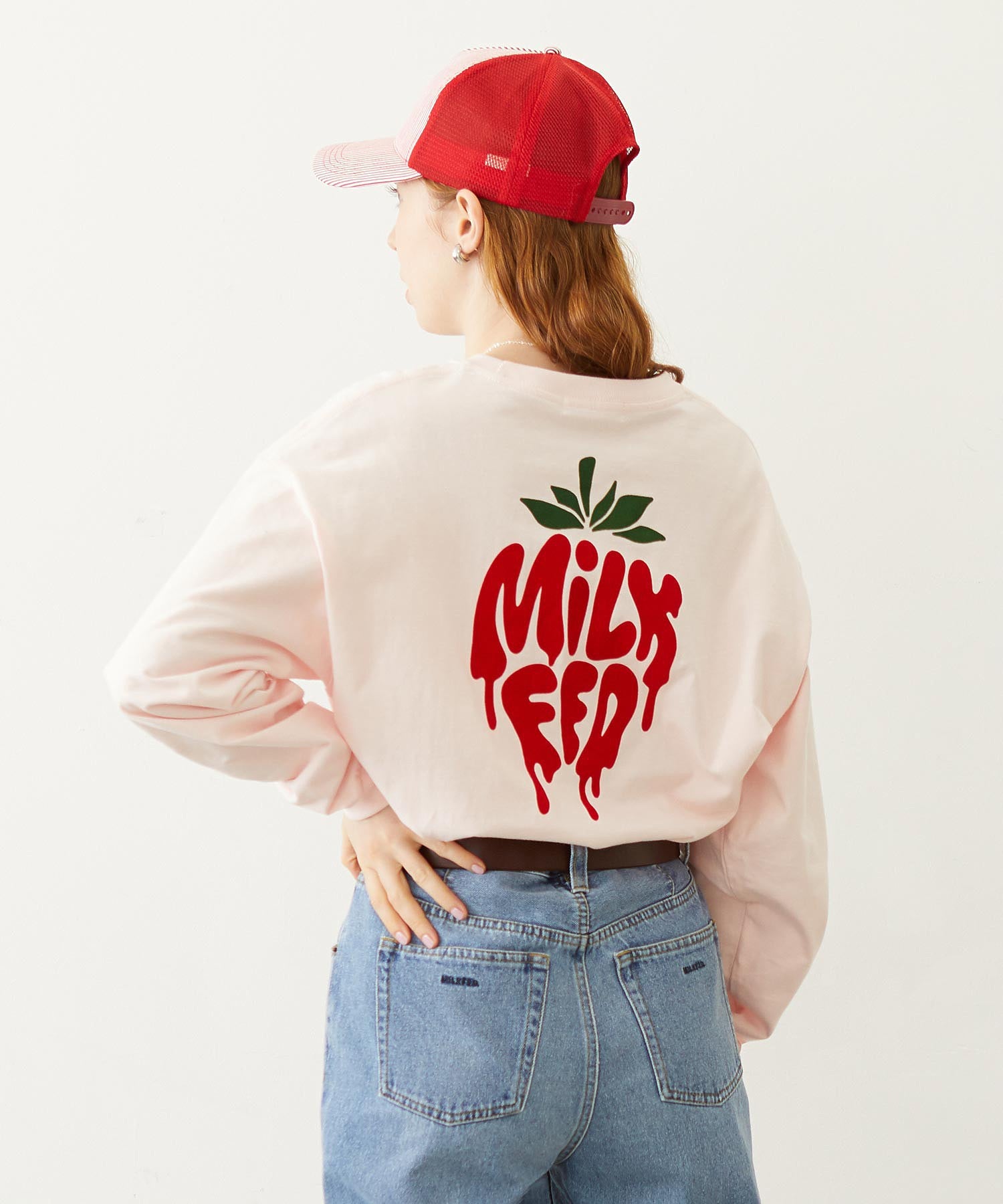 MELTY STRAWBERRY WIDE L/S TEE