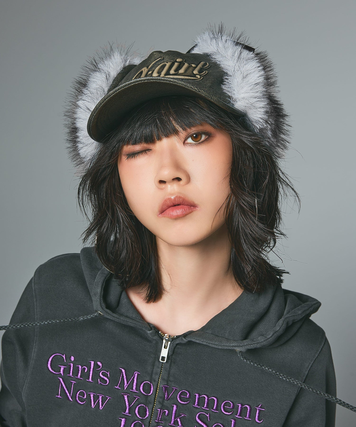 EMBOSSED LOGO PATCH EARFLAP CAP