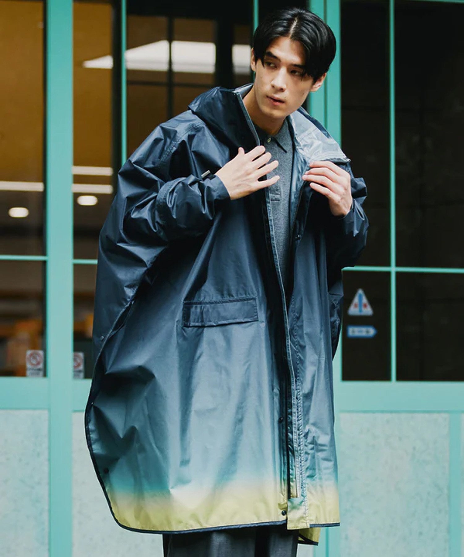 【KiU】STANDARD RAIN PONCHO - 2ND