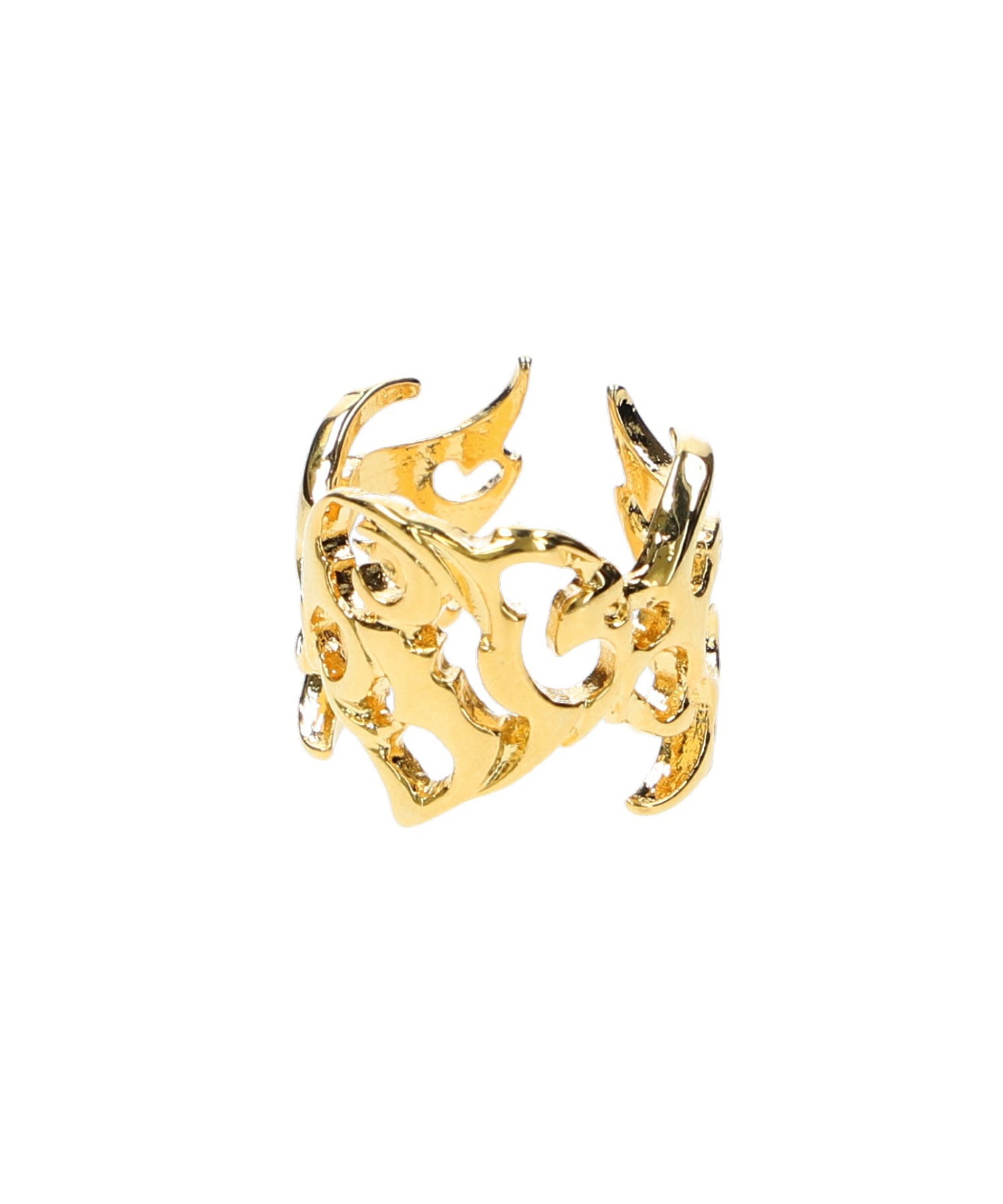 TRIBAL HEART LOGO RING
