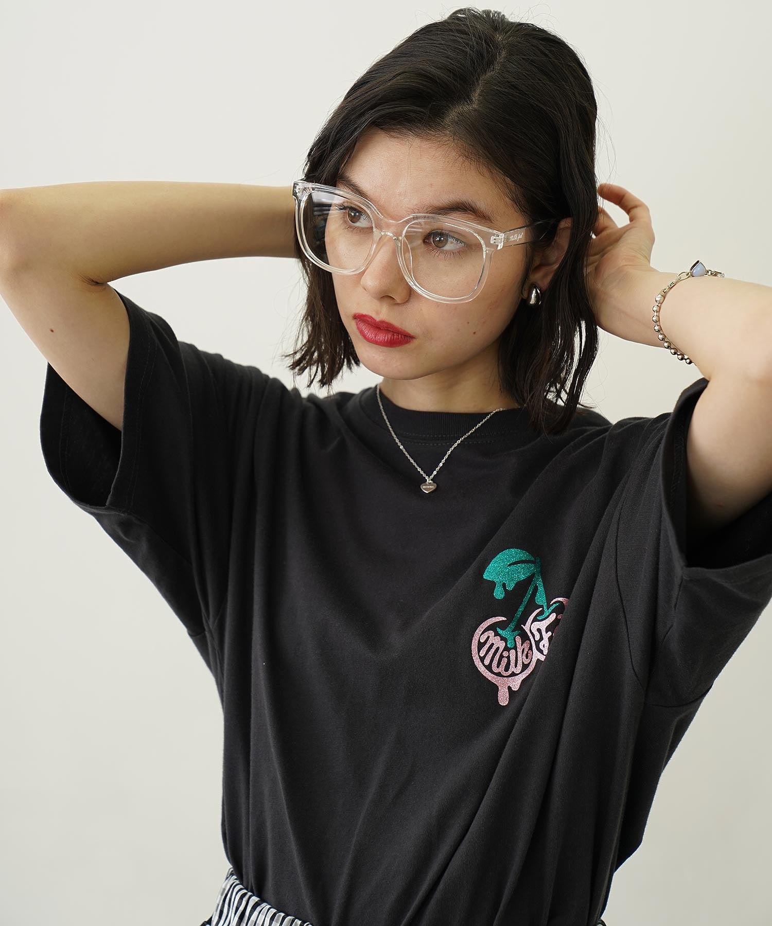 MILKFED. LOGO BIG SQUARE SUNGLASSES