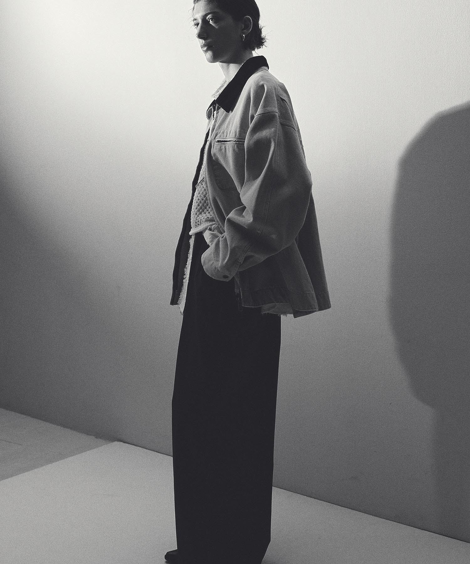 CREOLME/TUCK BARREL PANTS