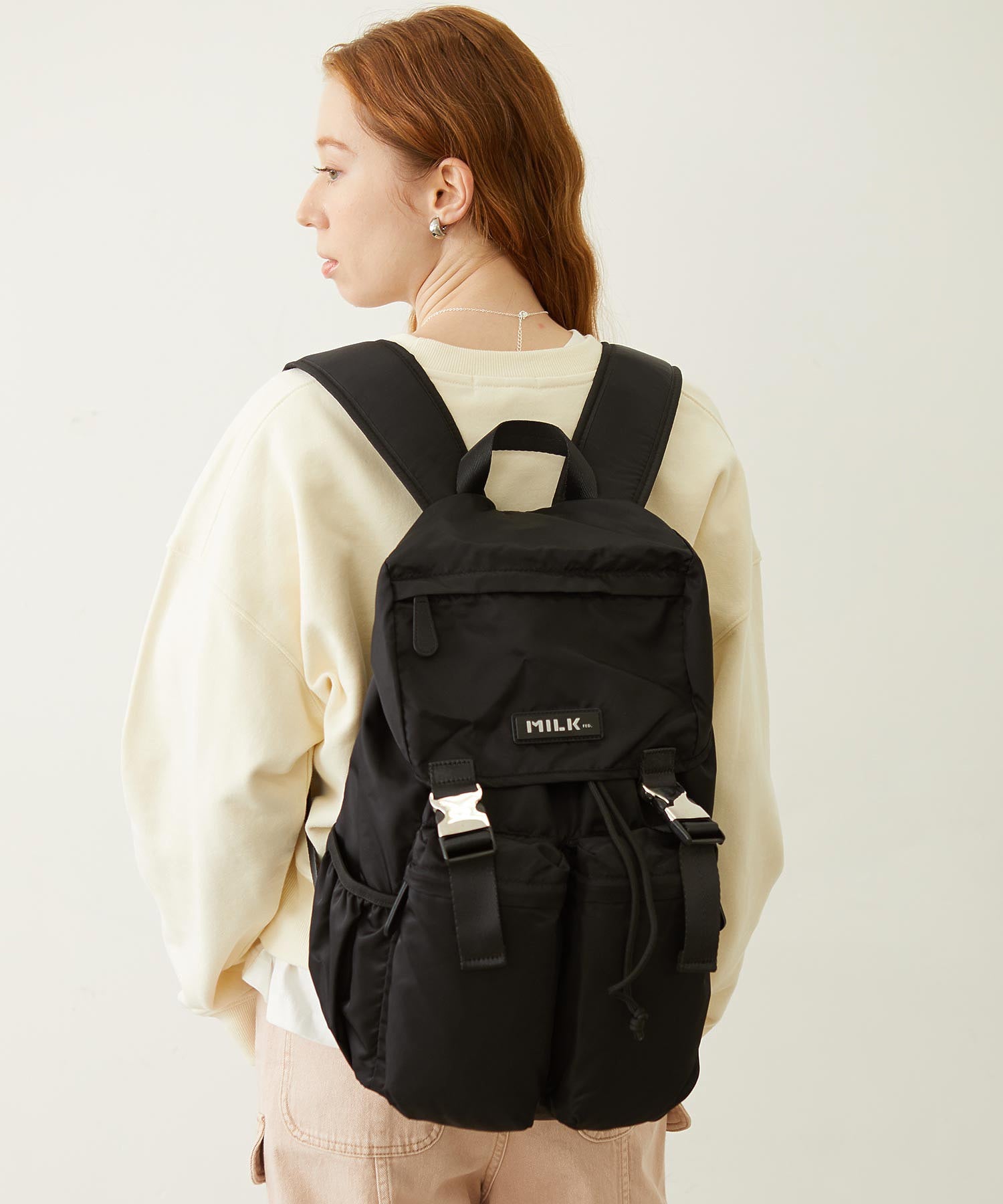 LOGO PLATE BACKPACK MILKFED.