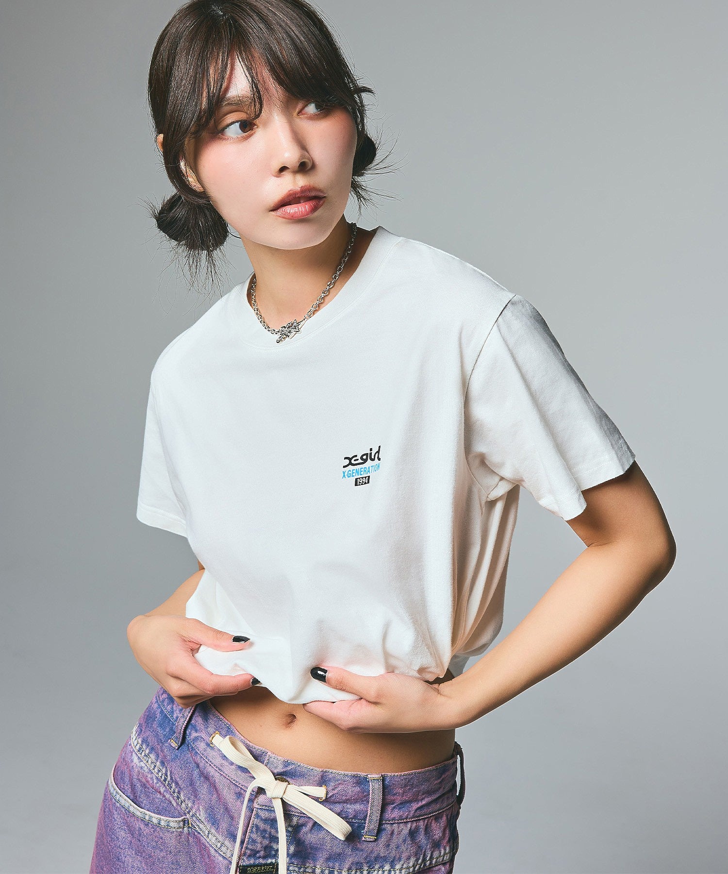 MESSAGE BOX FRAMED FACE S/S TEE