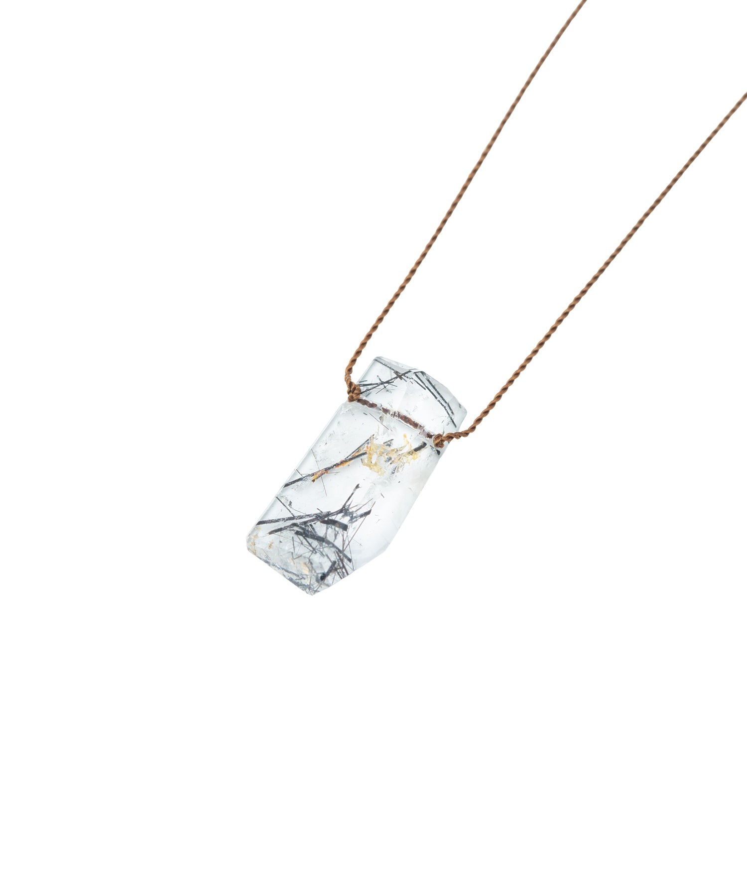 SOU Geometric N-M Tourmalated Quartz