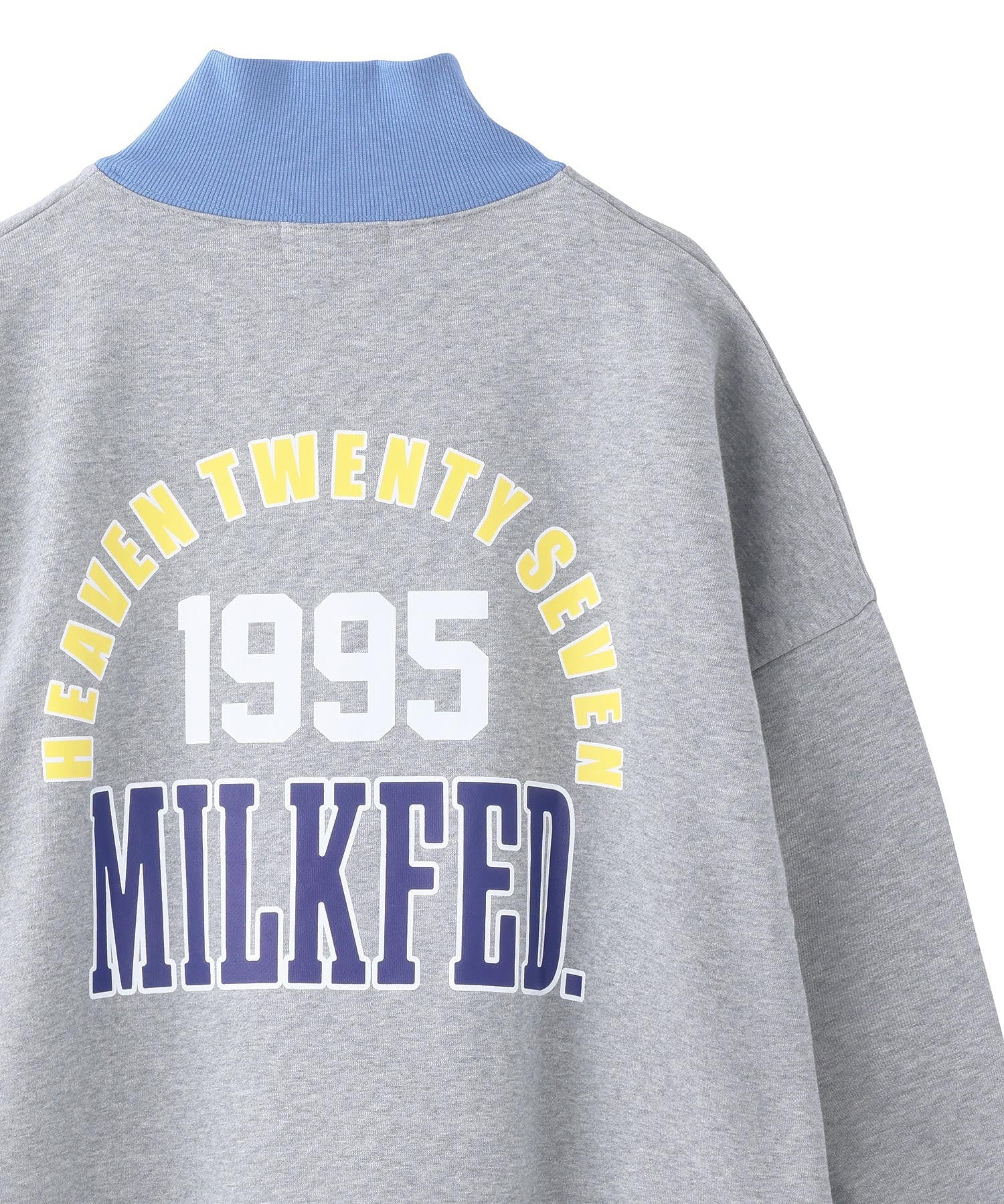 HALF ZIP SWEAT TOP MILKFED.