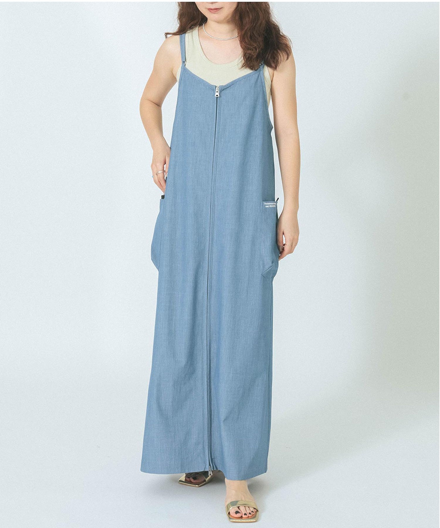 THOUSAND MILExGENE HEAVENS/BACK CROSS NALLOW STRAP DRESS