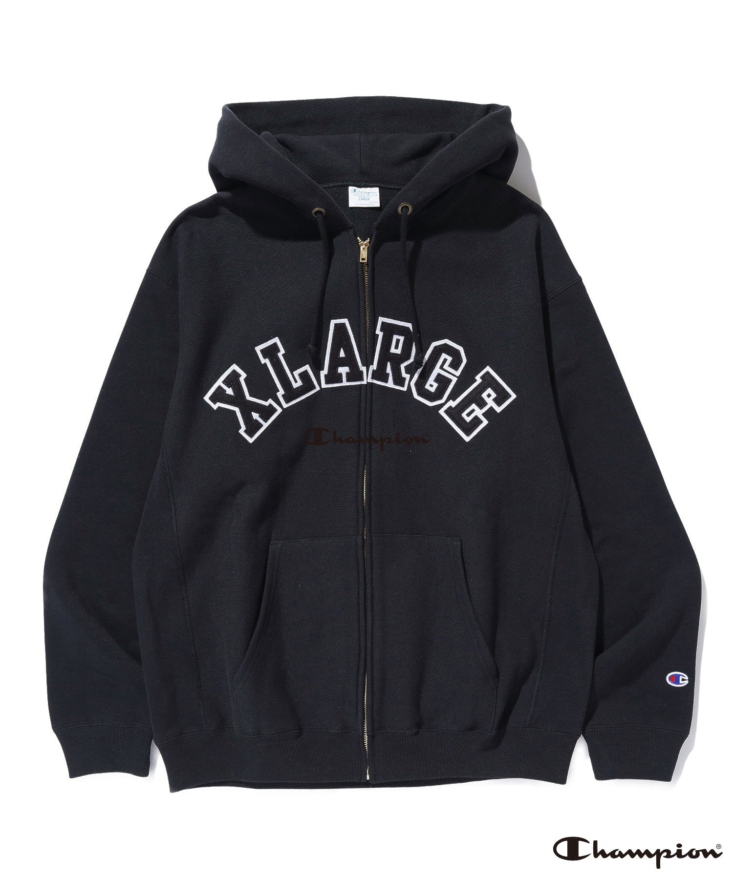 XLARGE×Champion REVERSE WEAVE ZIP HOODED SWEATSHIRT