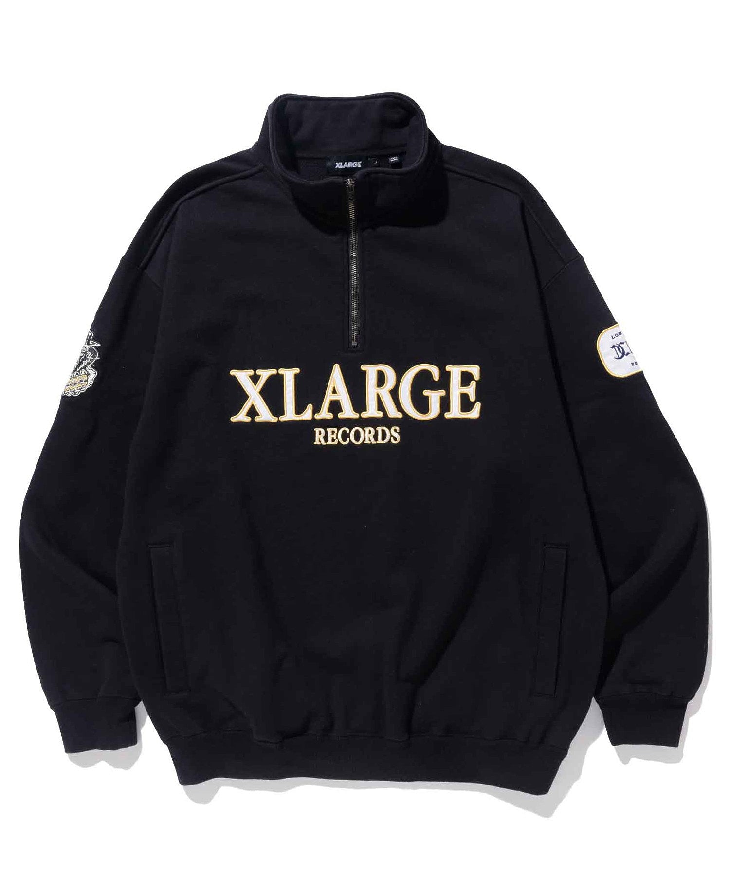 XL RECORDS HALF ZIP PULLOVER SWEAT