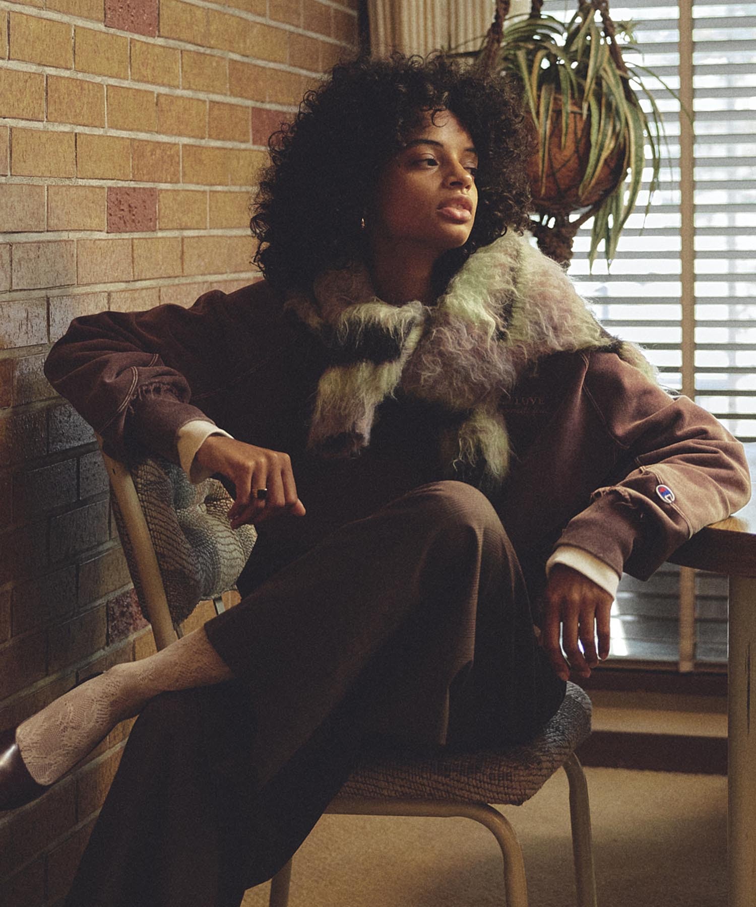 【Champion別注】ROSE BUD×Champion HEAVY WASH SWEAT